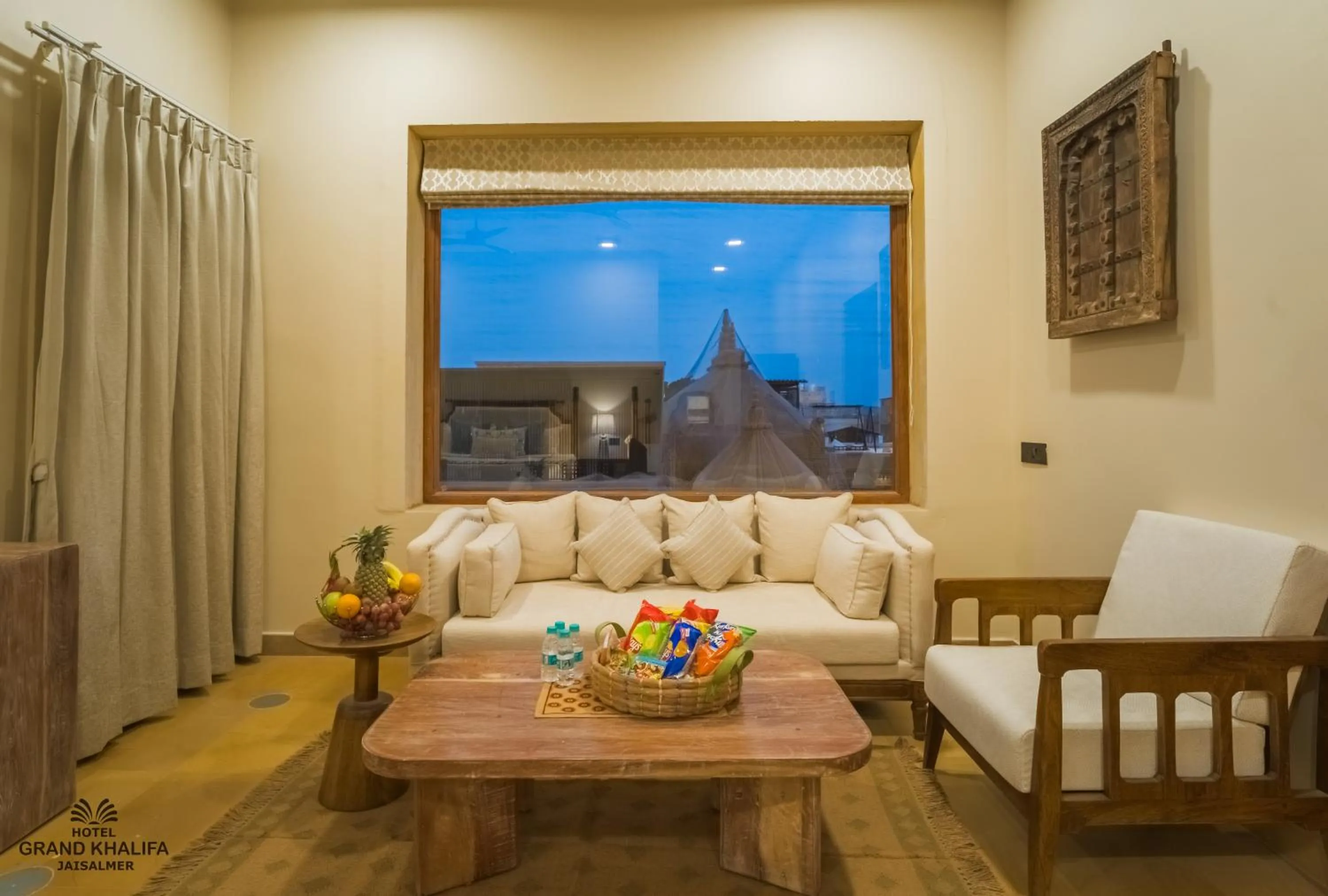 Seating area in Hotel Grand Khalifa