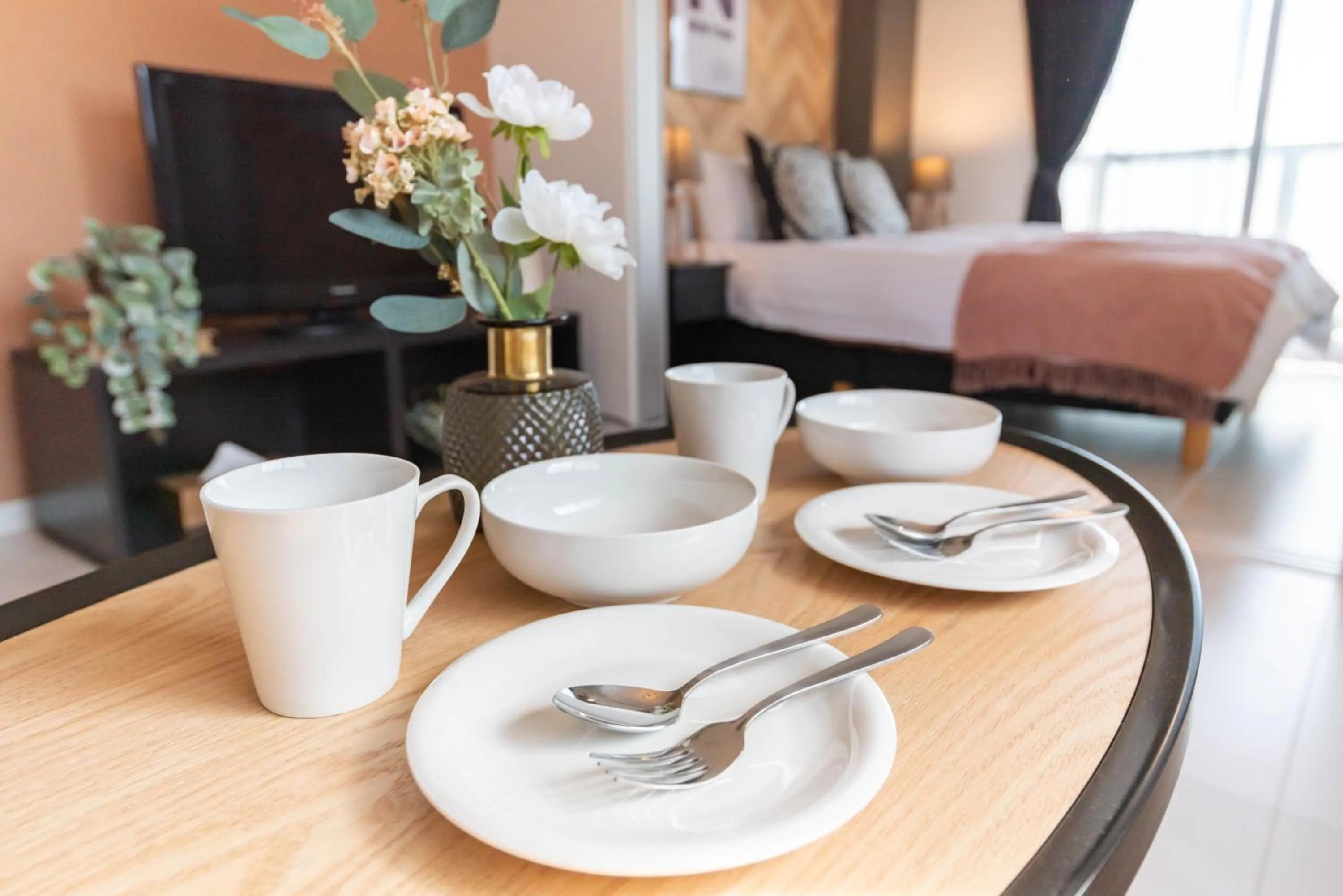 Living room, Bed in Bijou Suites Bloom