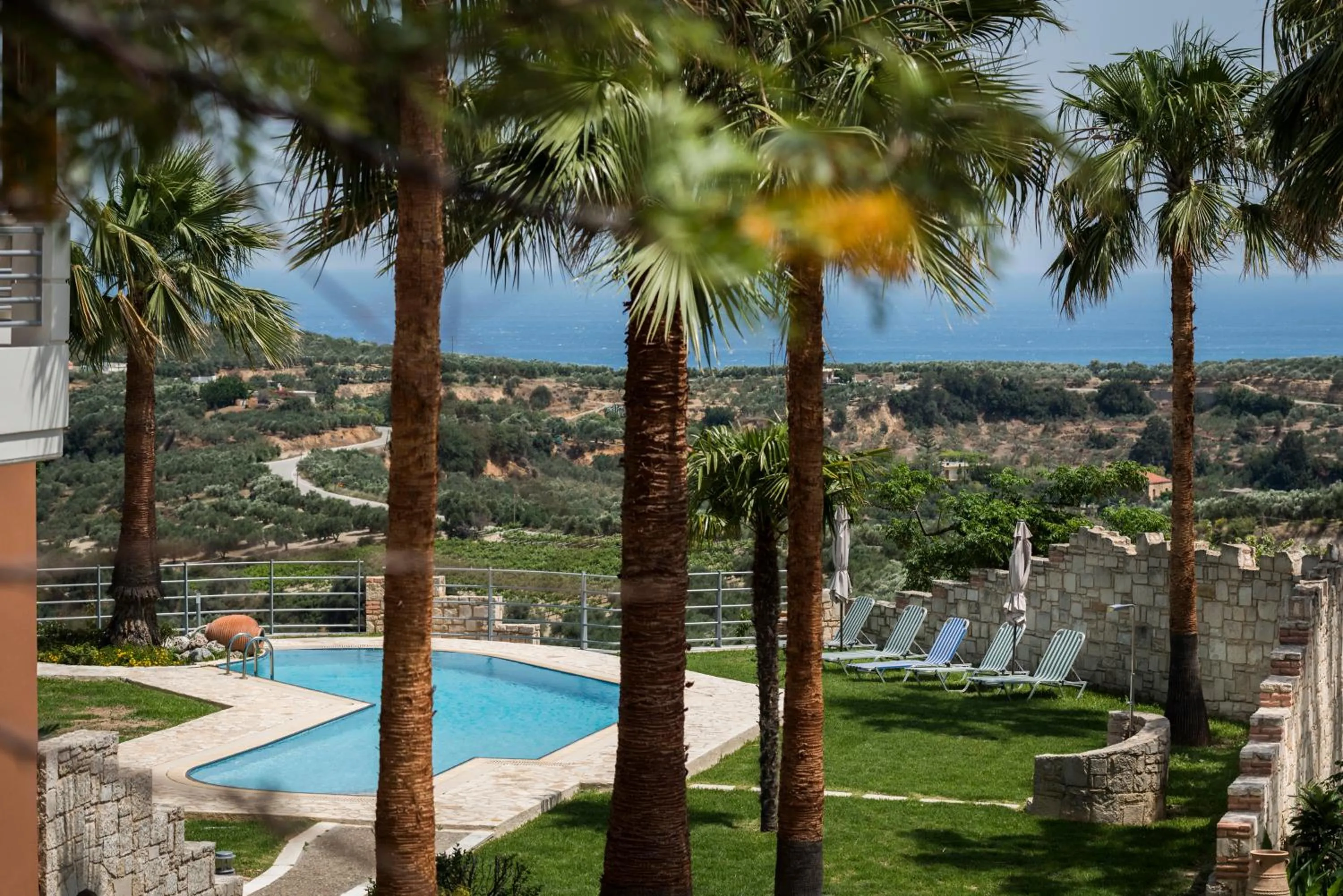 Bird's eye view in Athina Luxury Villas