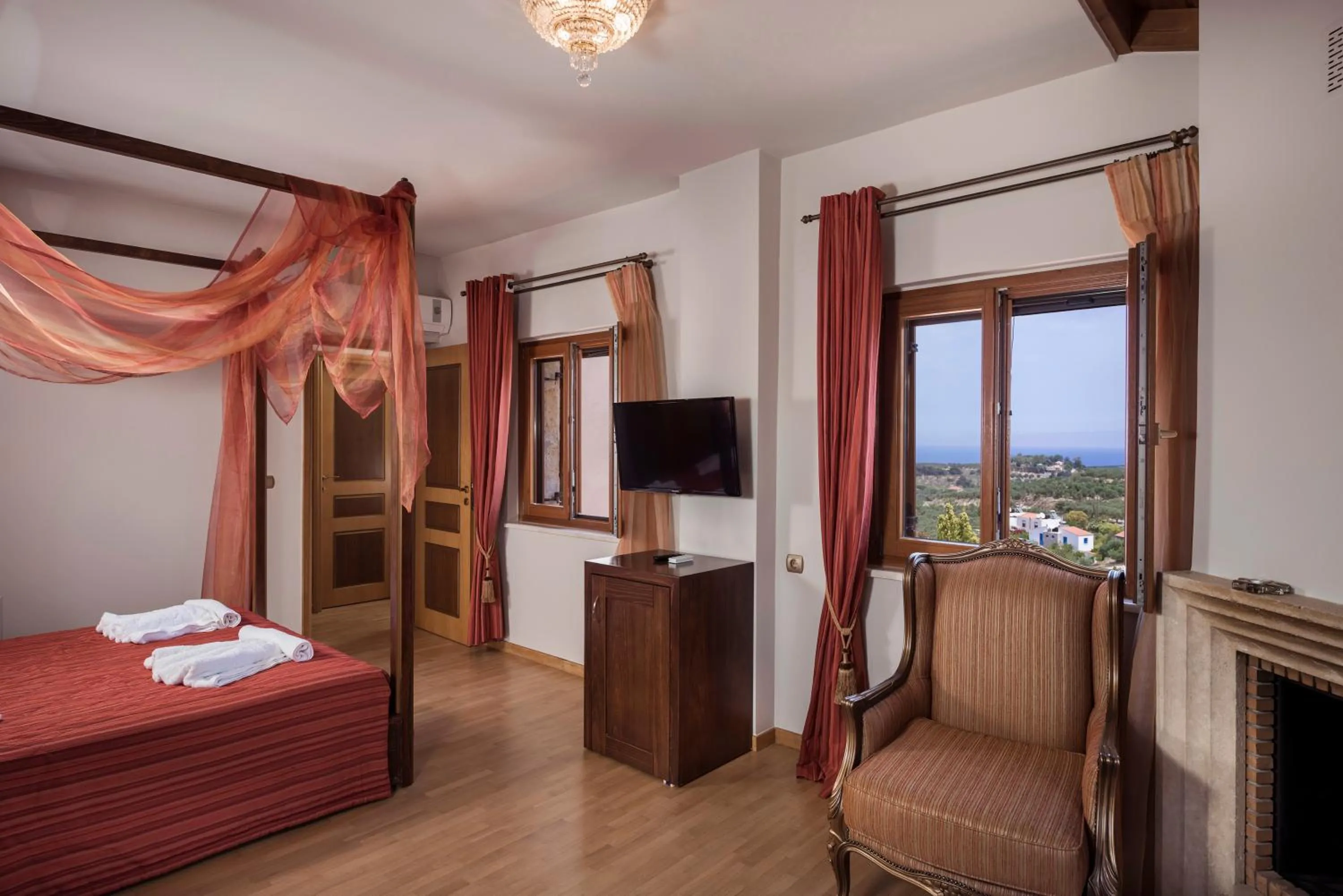 Bedroom, Bed in Athina Luxury Villas