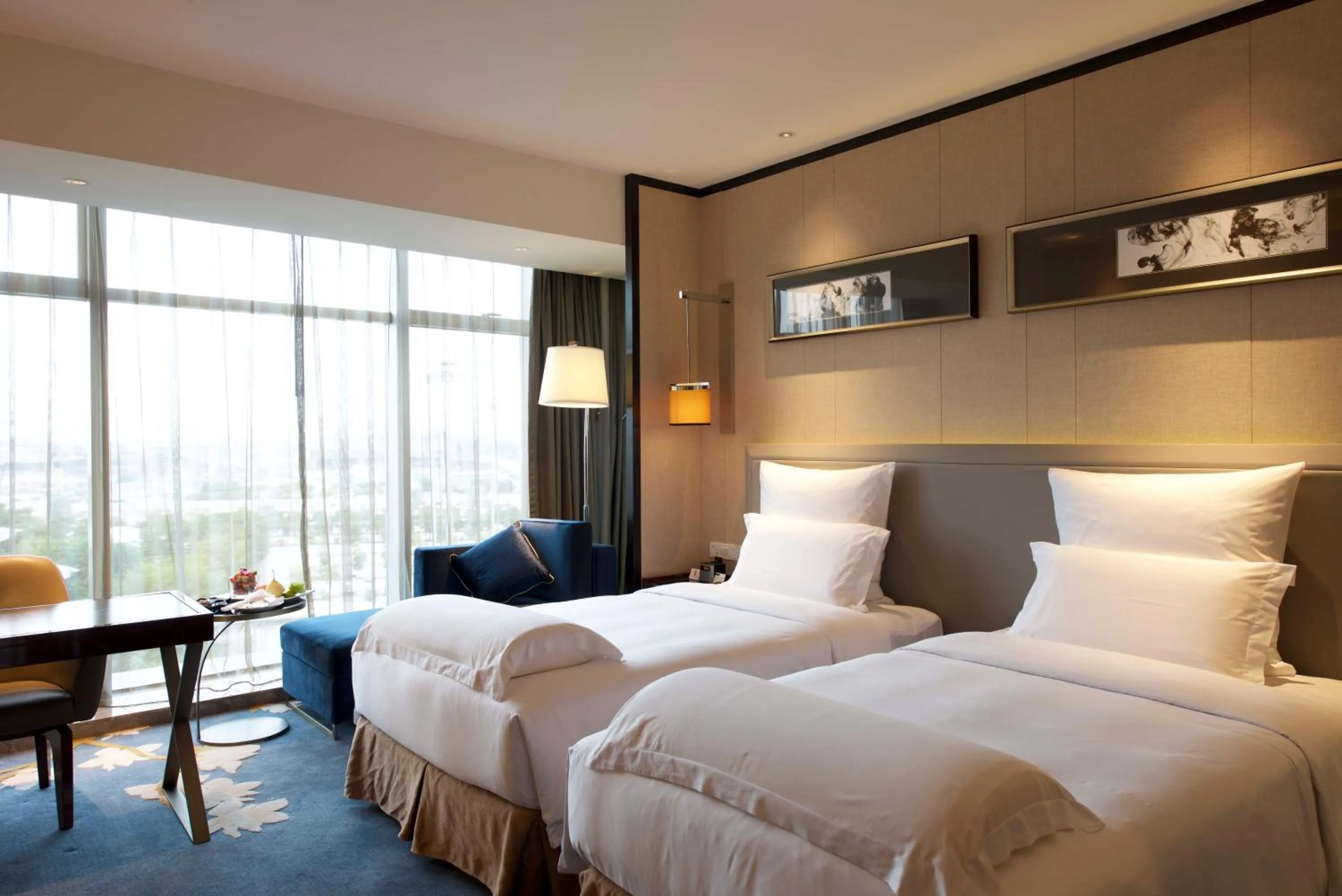 Photo of the whole room, Bed in Pullman Guangzhou Baiyun Airport - Free Shuttle Bus & Official Registration Agency during Canton Fair