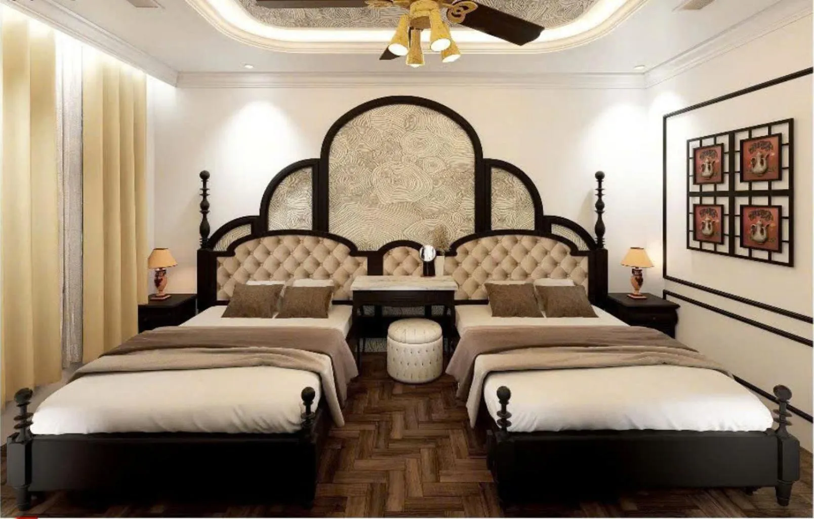 Bed in Halong Lavender Hotel