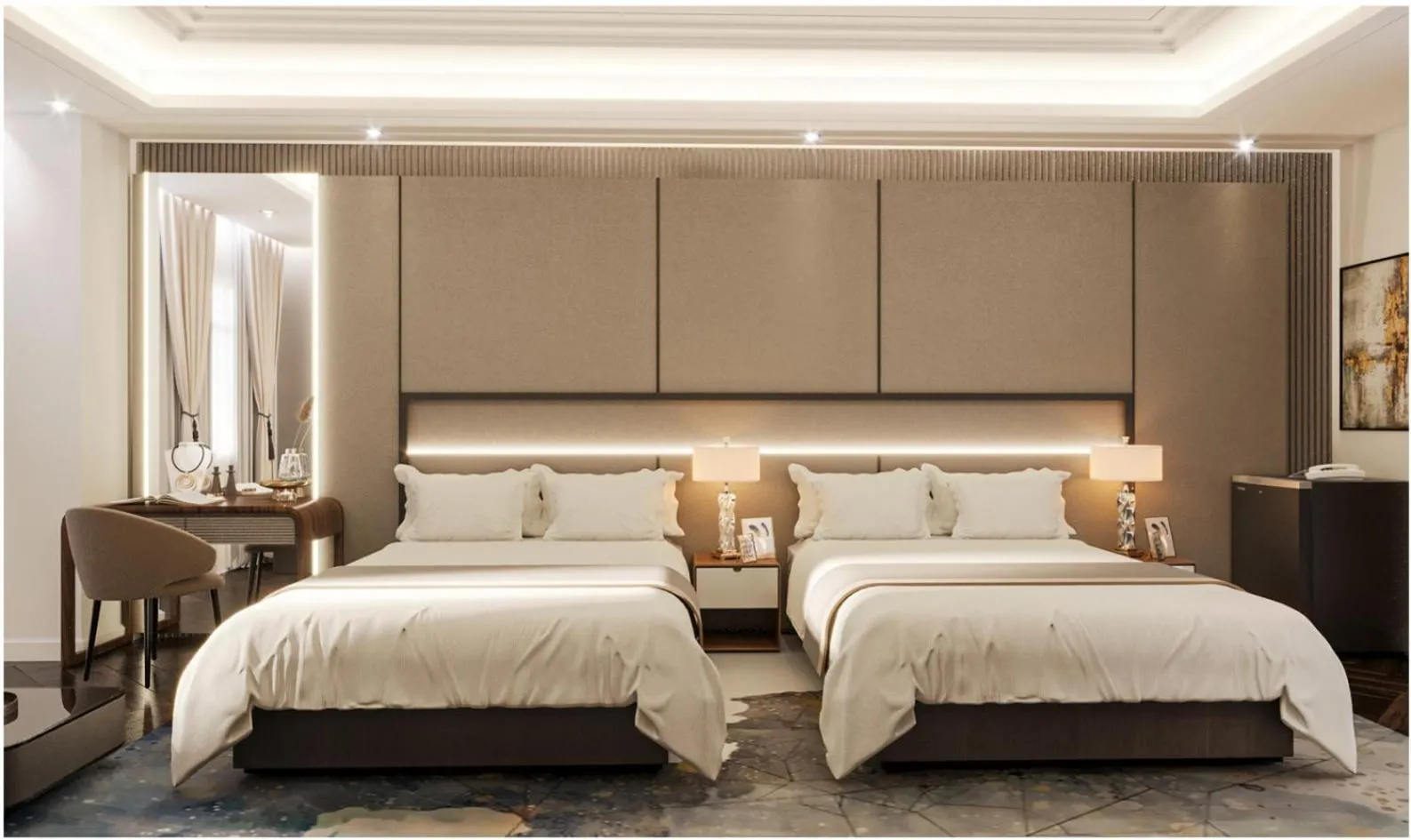 Bed in Halong Lavender Hotel