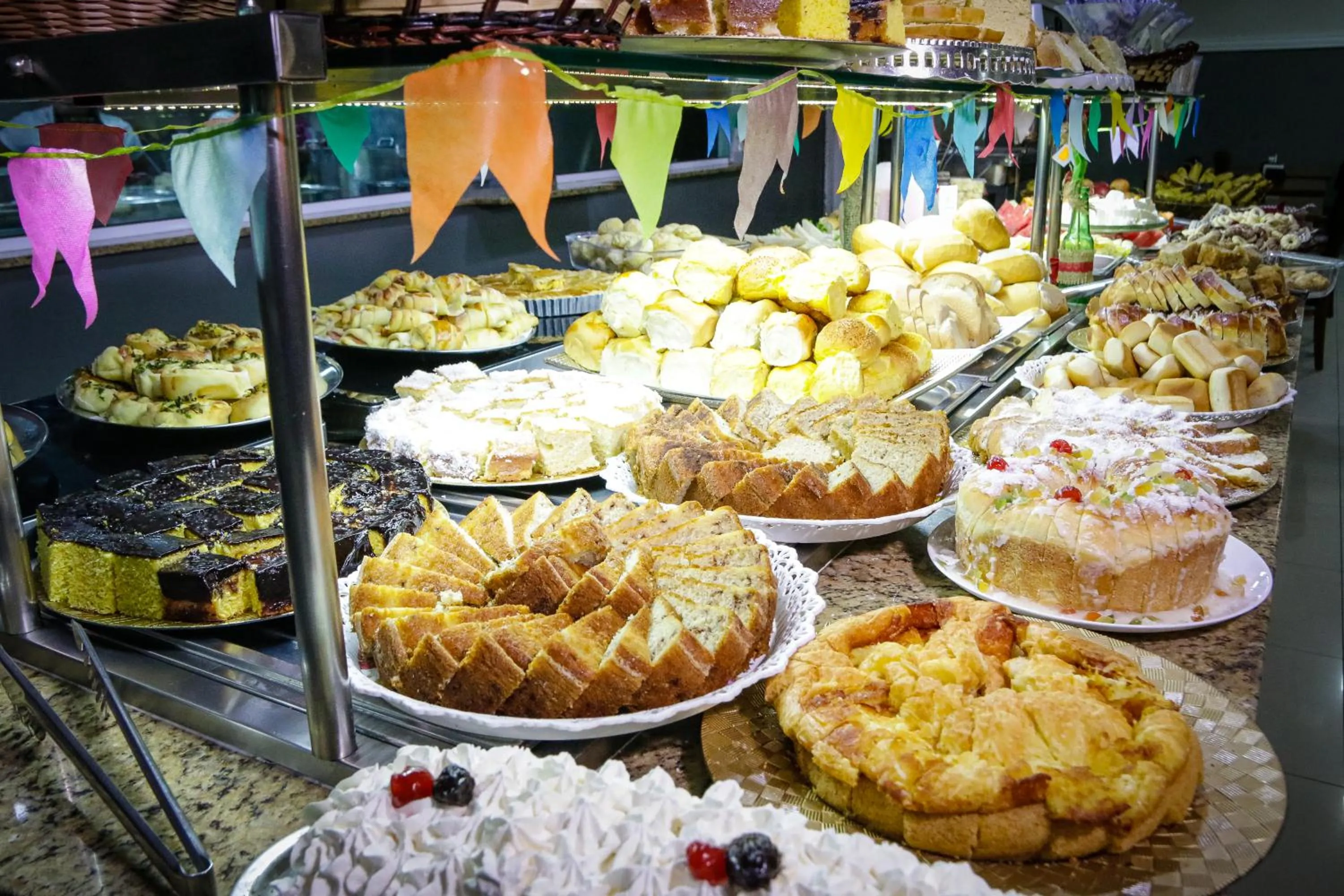 Buffet breakfast in Hotel San Rafain