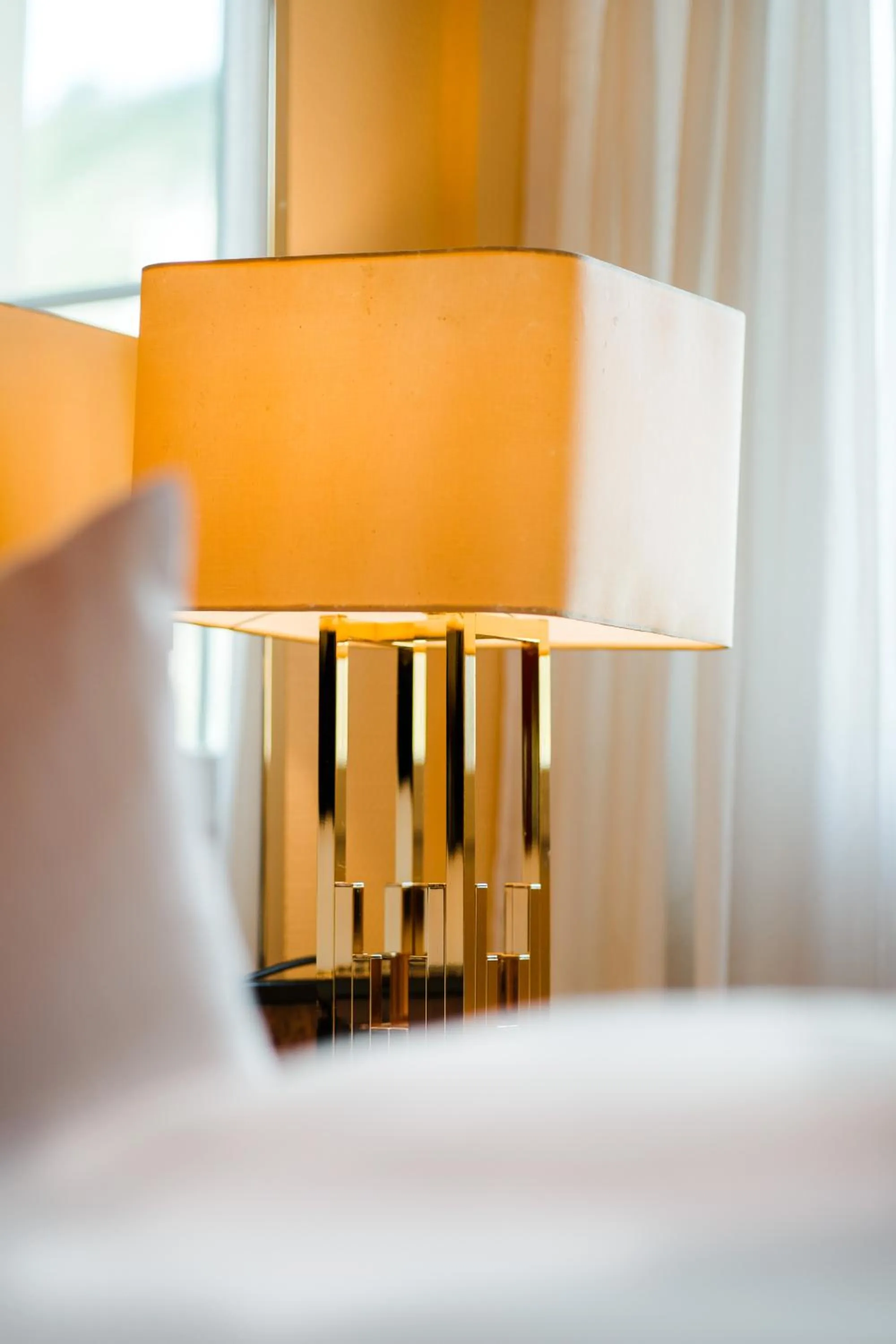 Bed in Hotel Rheinfels