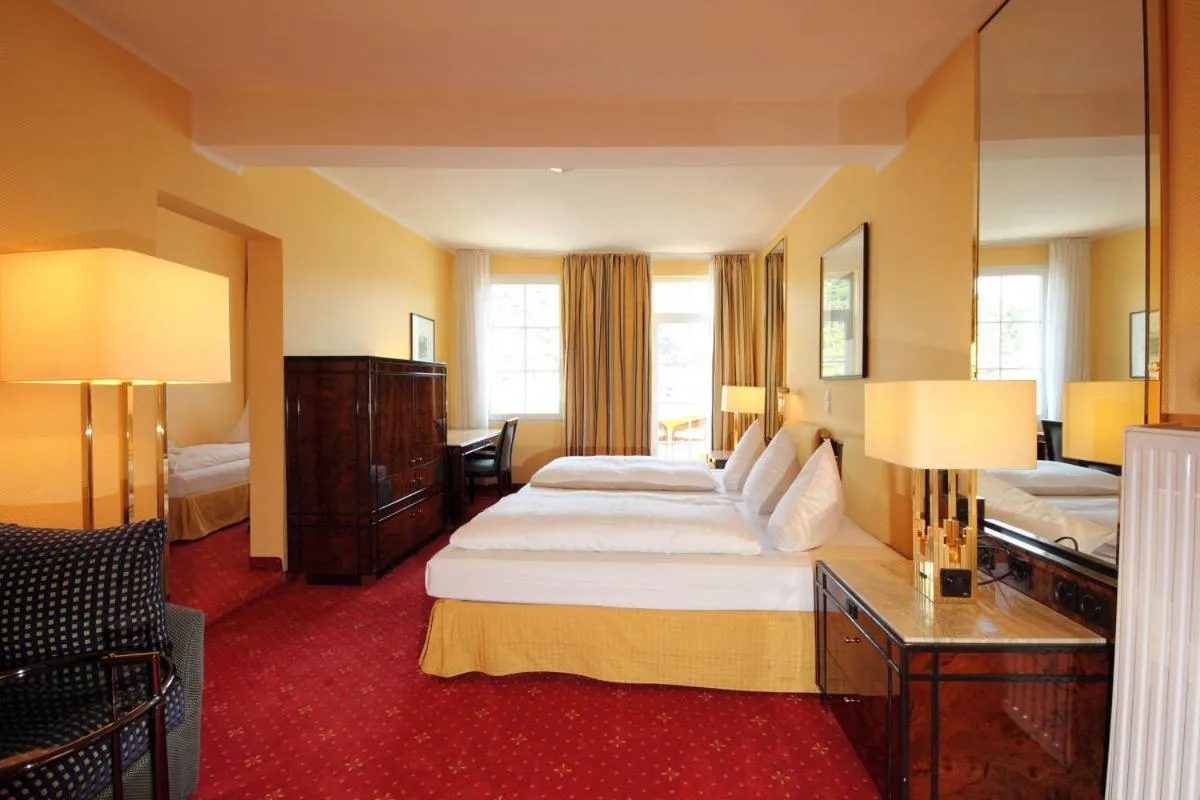 Bed in Hotel Rheinfels