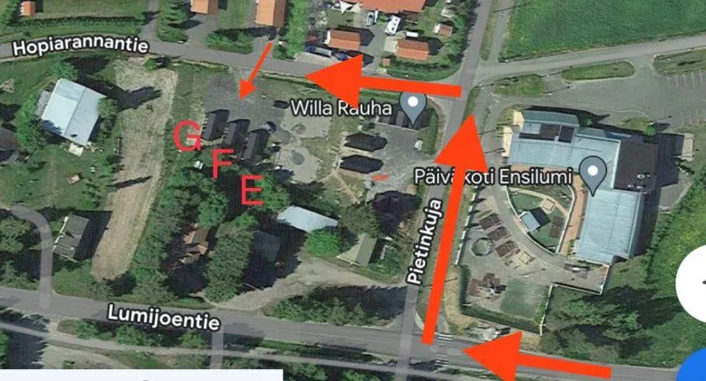 Area and facilities in Willa Rauha E