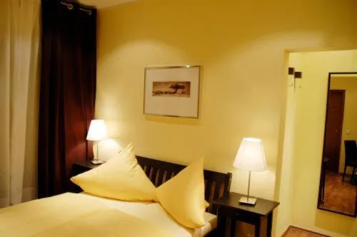 Photo of the whole room, Bed in Hotel Akazienhof