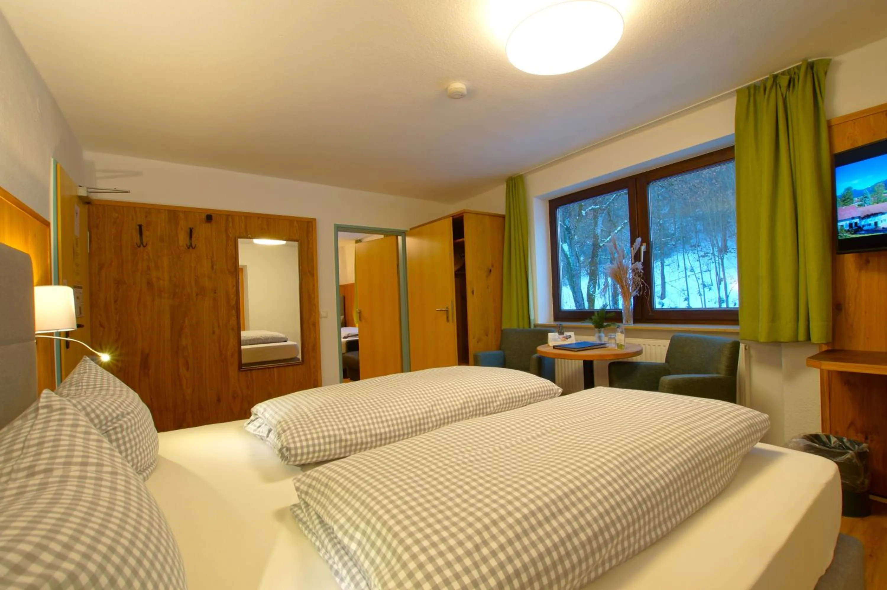 Bed in Hotel Waldmann