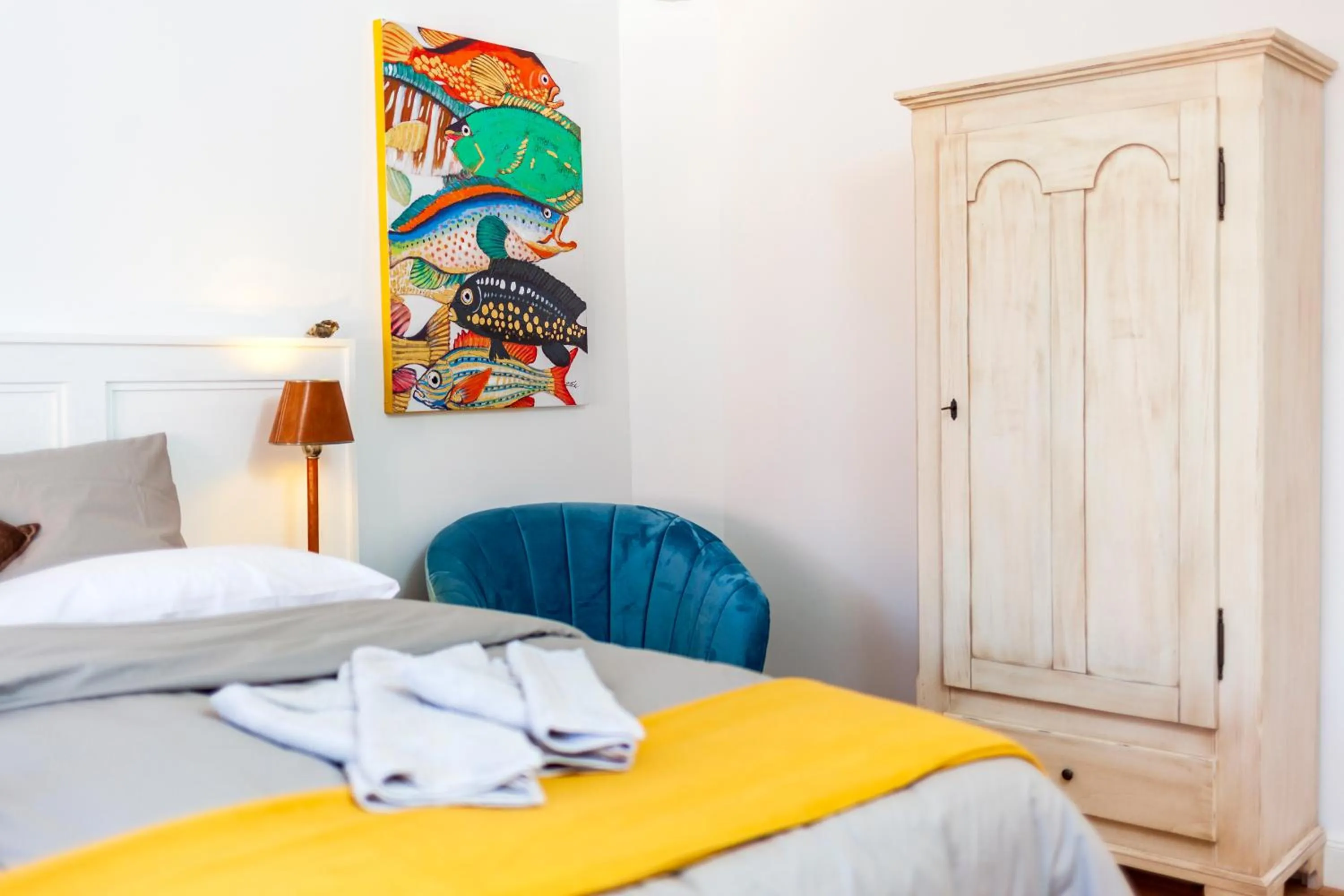 Seating area, Bed in Relitto Boutique und Aparthotel Borkum