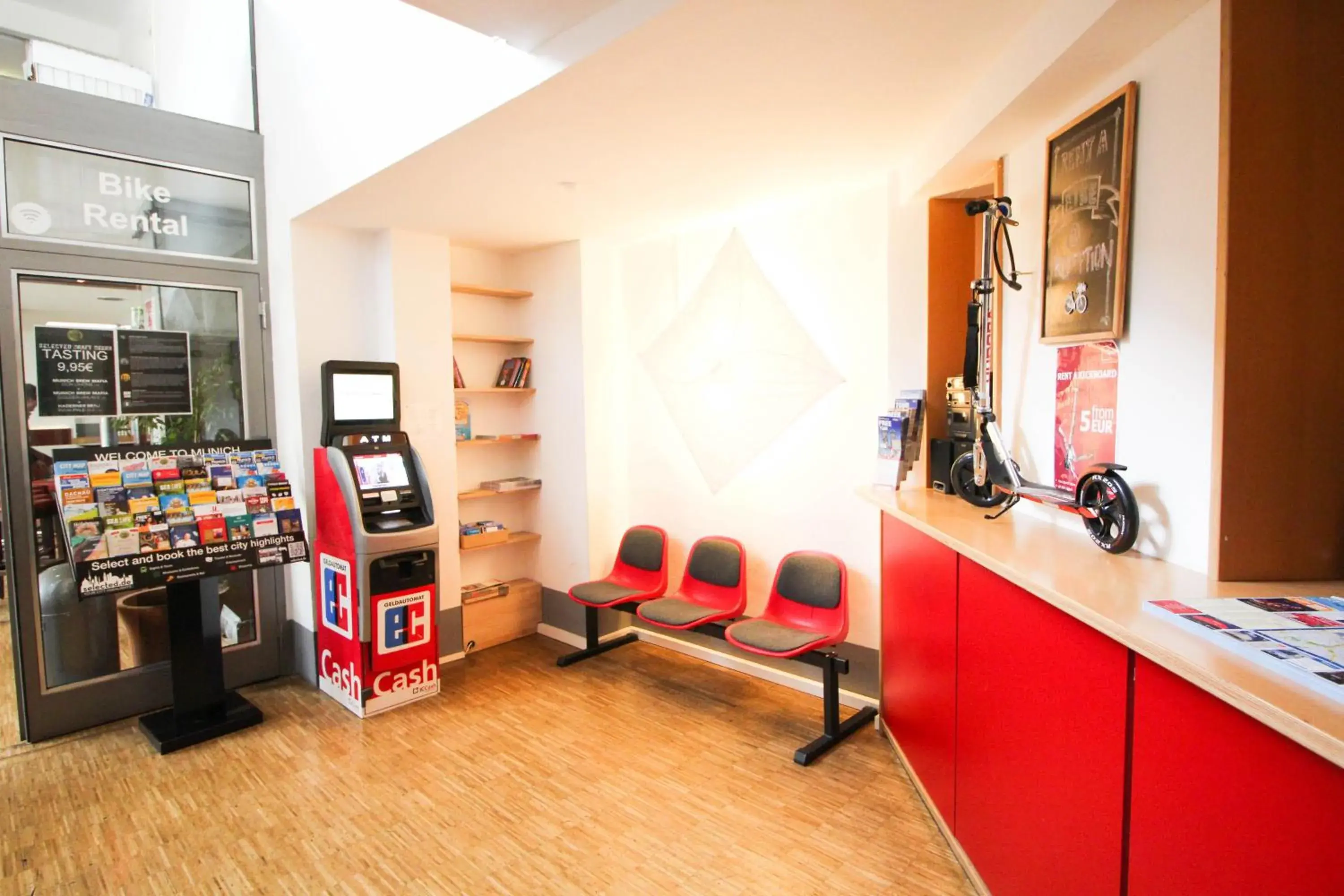 Lobby or reception in THE 4YOU Hostel & Hotel Munich Lobby or reception in THE 4YOU Hostel & Hotel Munich