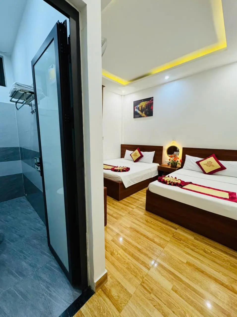 Bed in Sapphire HOTEL HUE