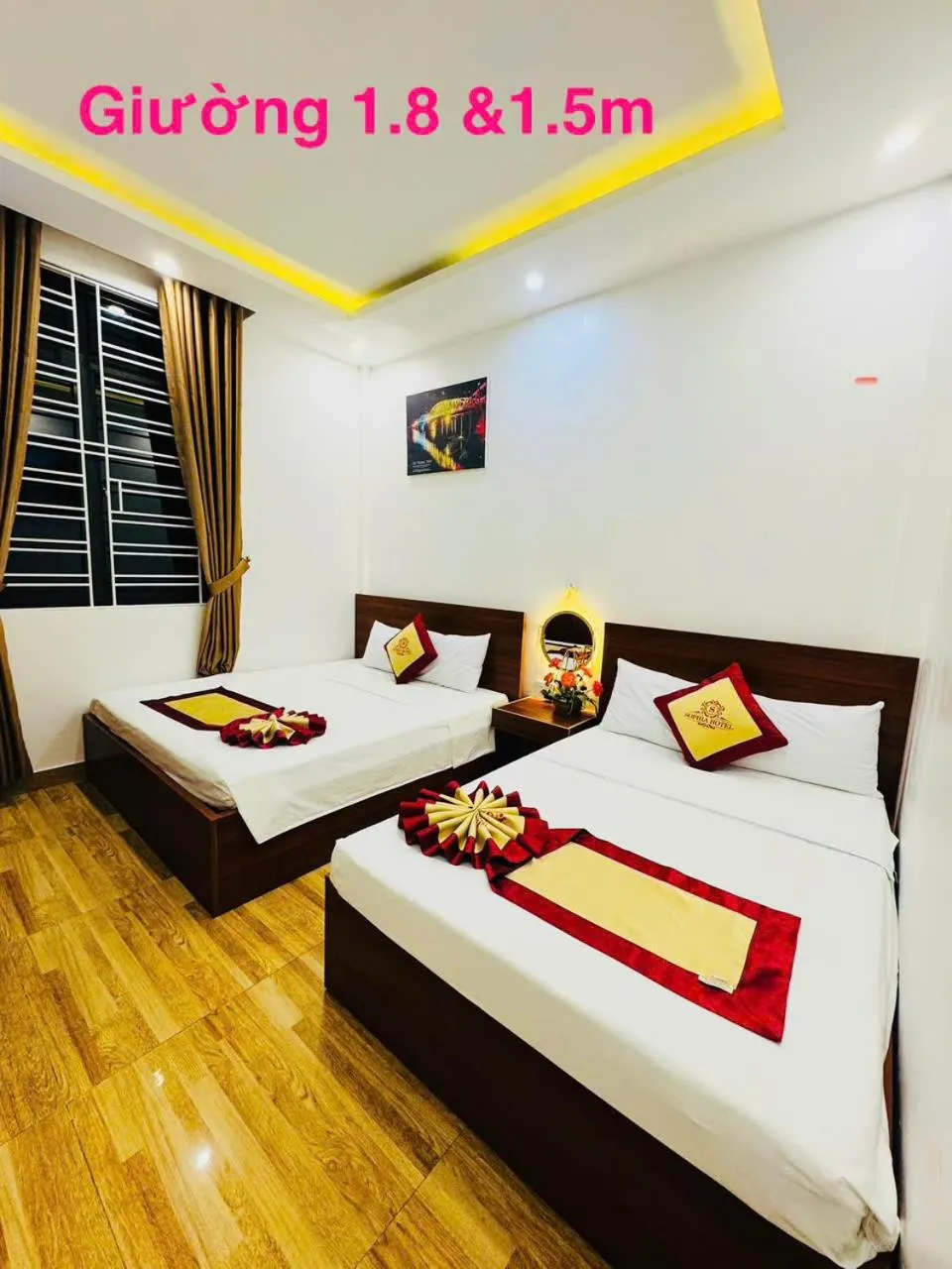 Bed in Sapphire HOTEL HUE