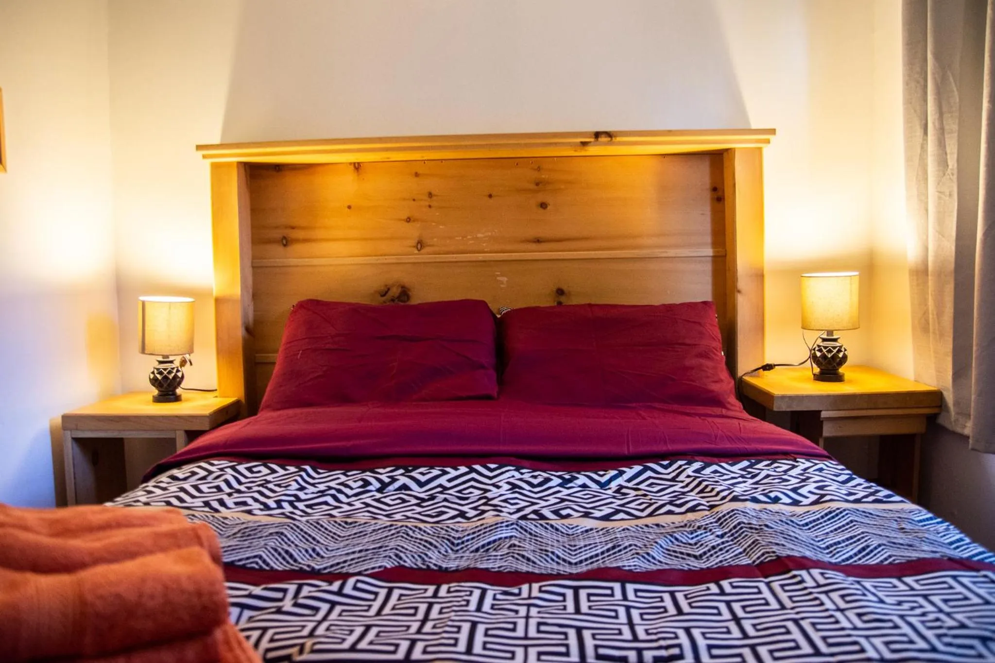 Bed in Myers Cave Resort