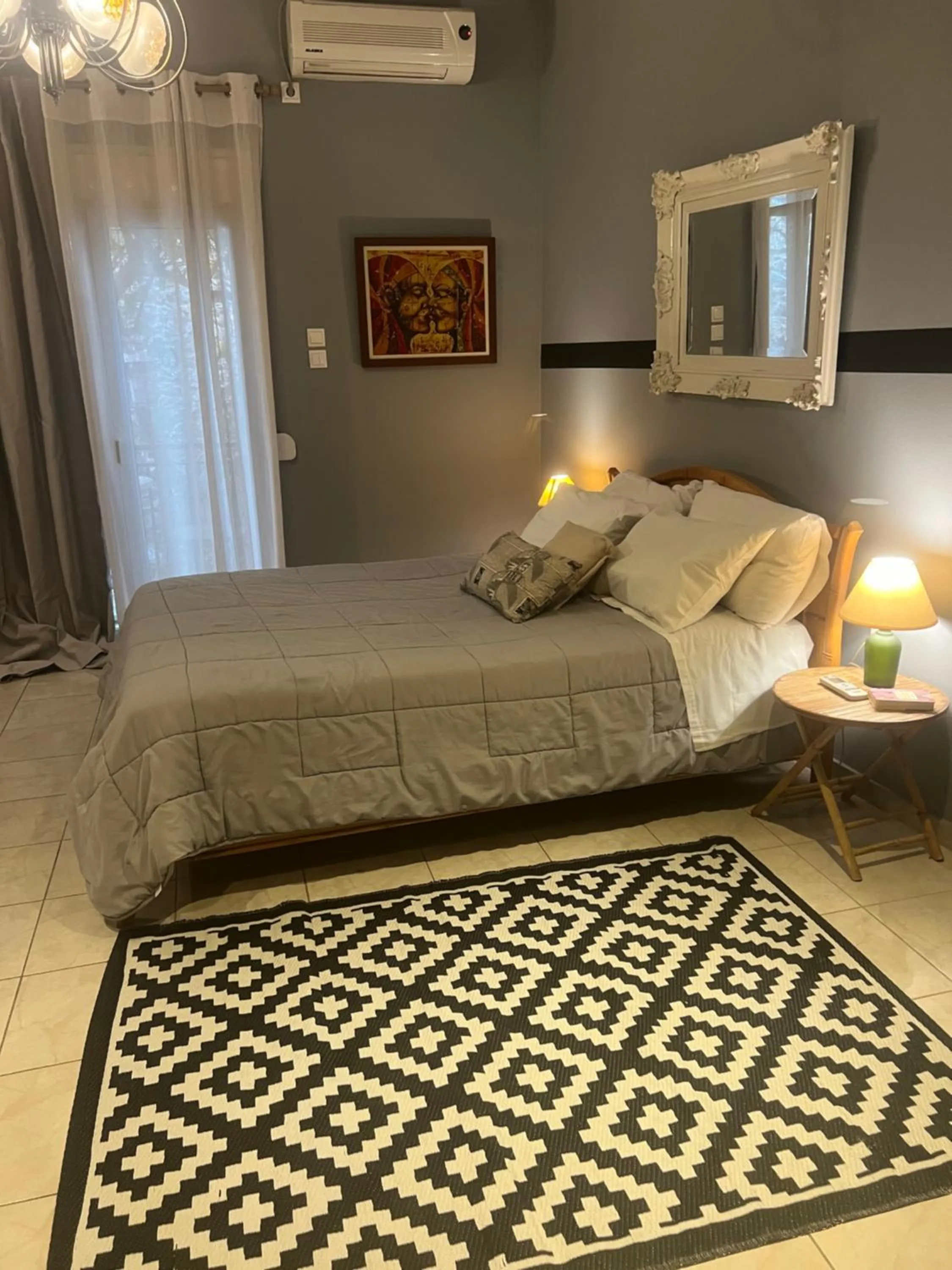 Bed in Lamda Vintage Appartment