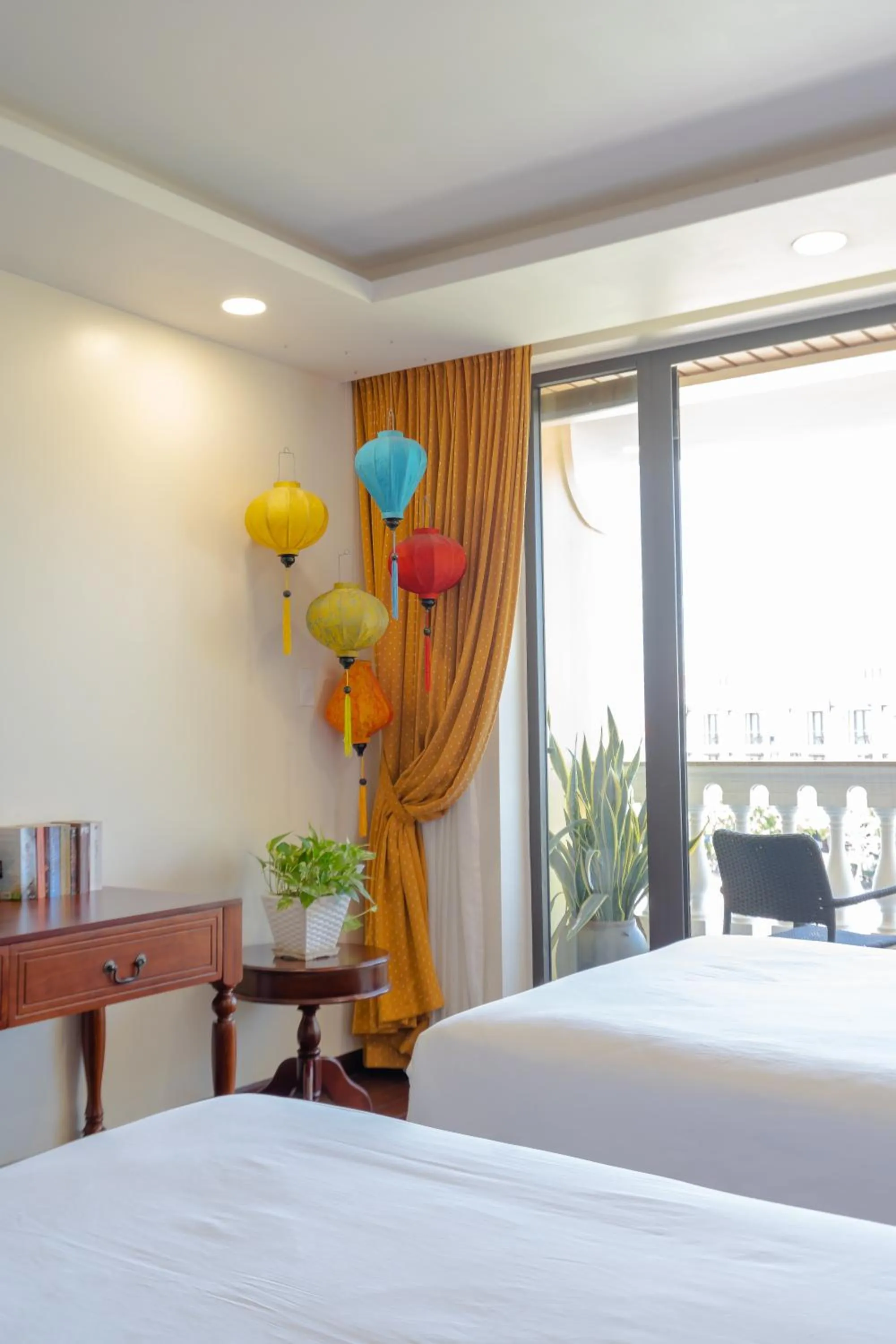 View (from property/room), Bed in Virgo Villa Quê Hội An