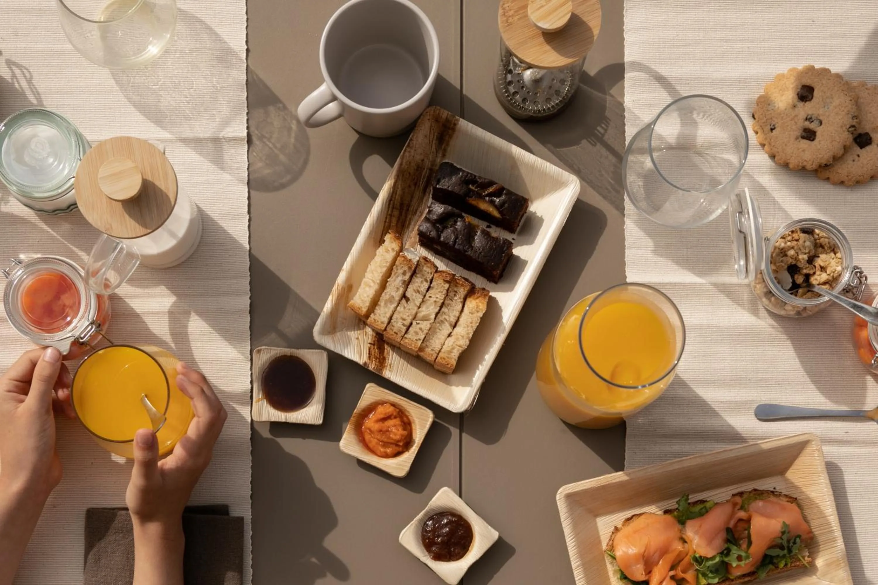 Breakfast in Kora Nivaria Beach