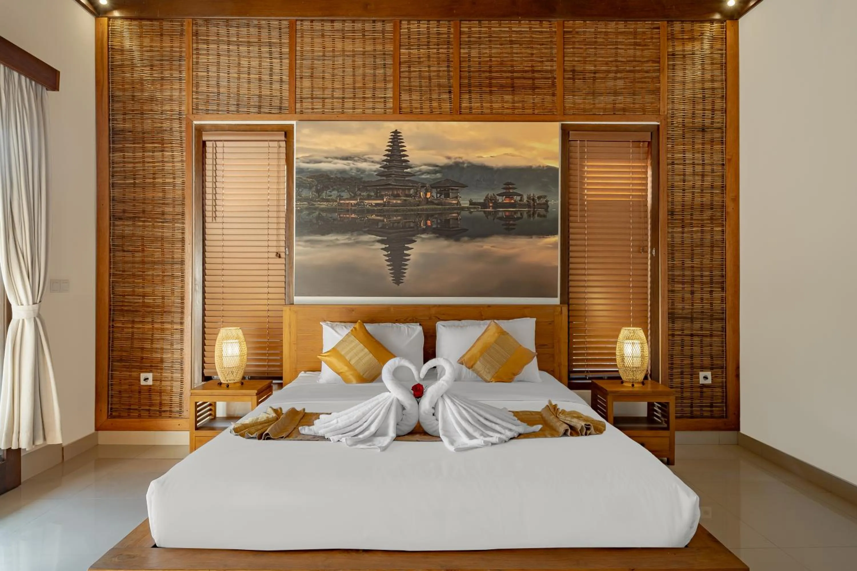 Bed in Villa Wananta