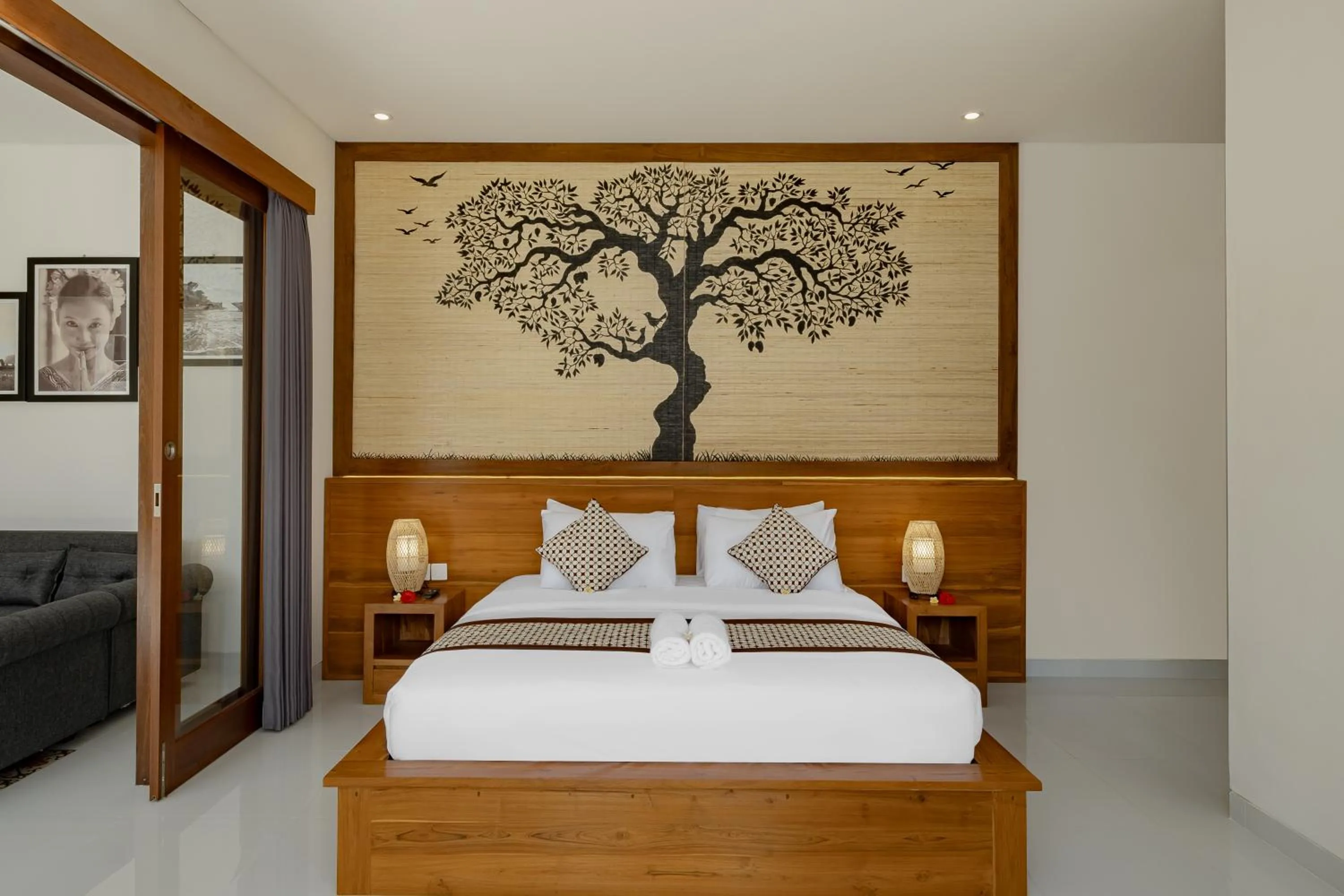 Bed in Villa Wananta