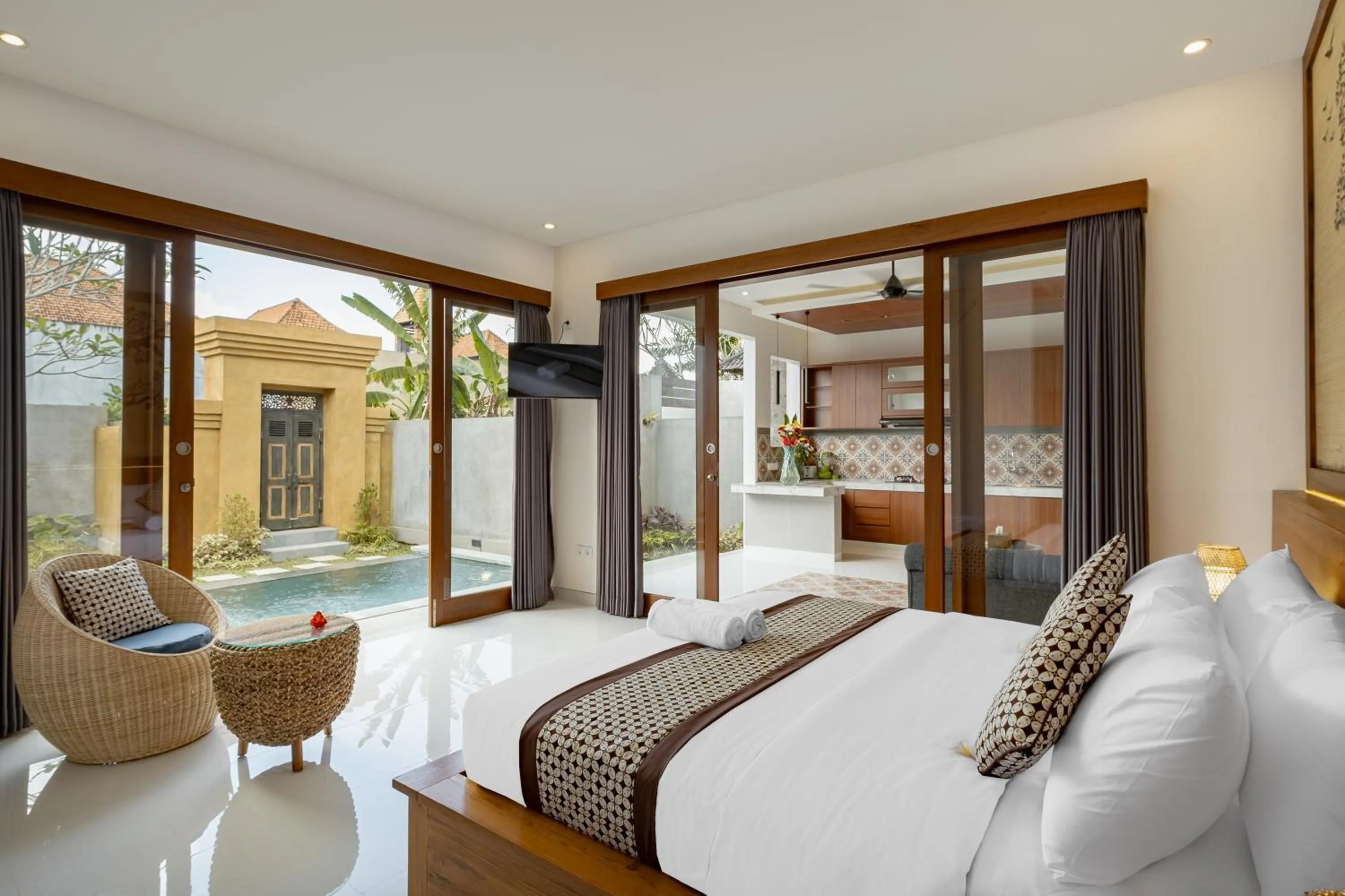 Bed in Villa Wananta