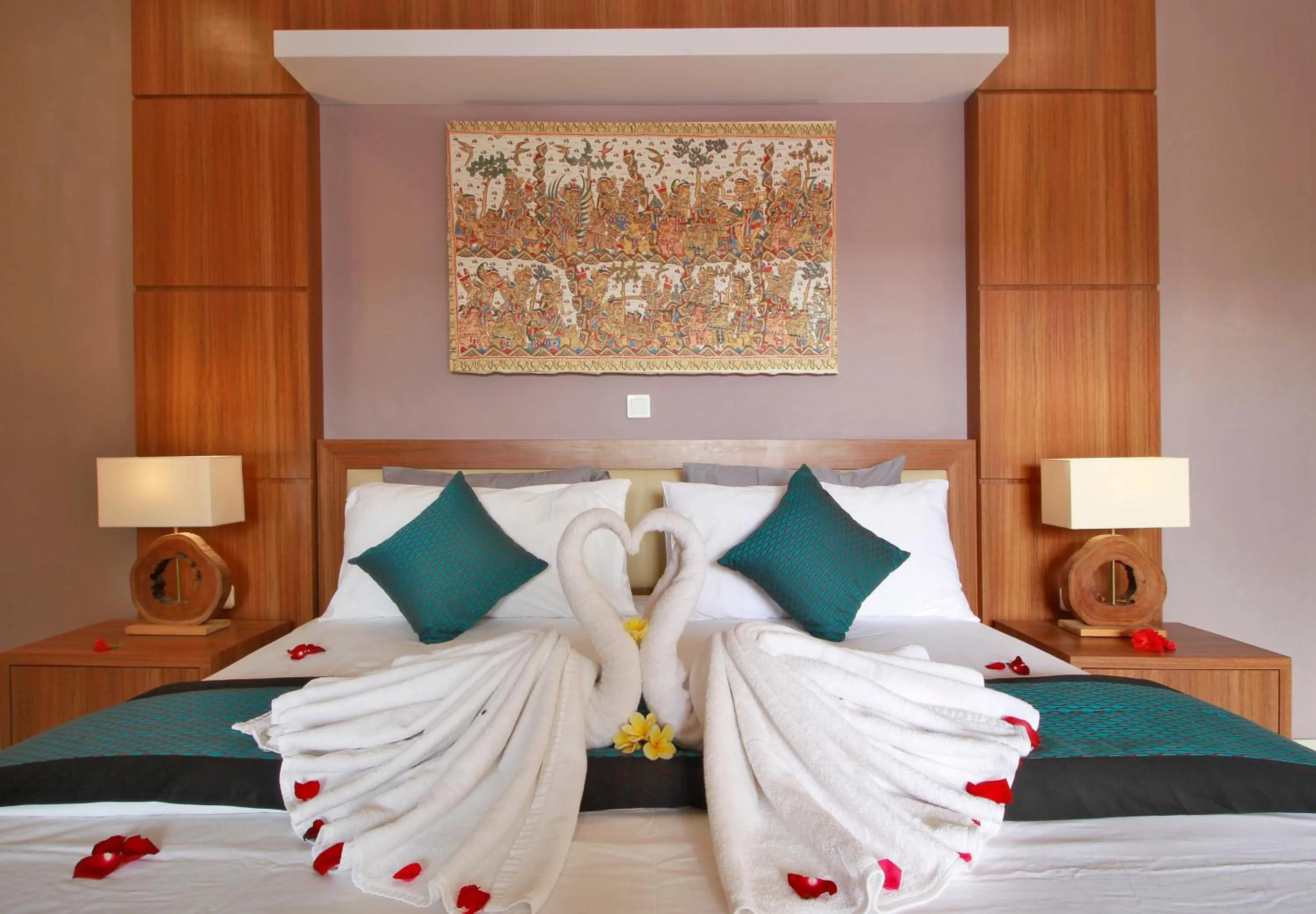 Bed in Villa Wananta