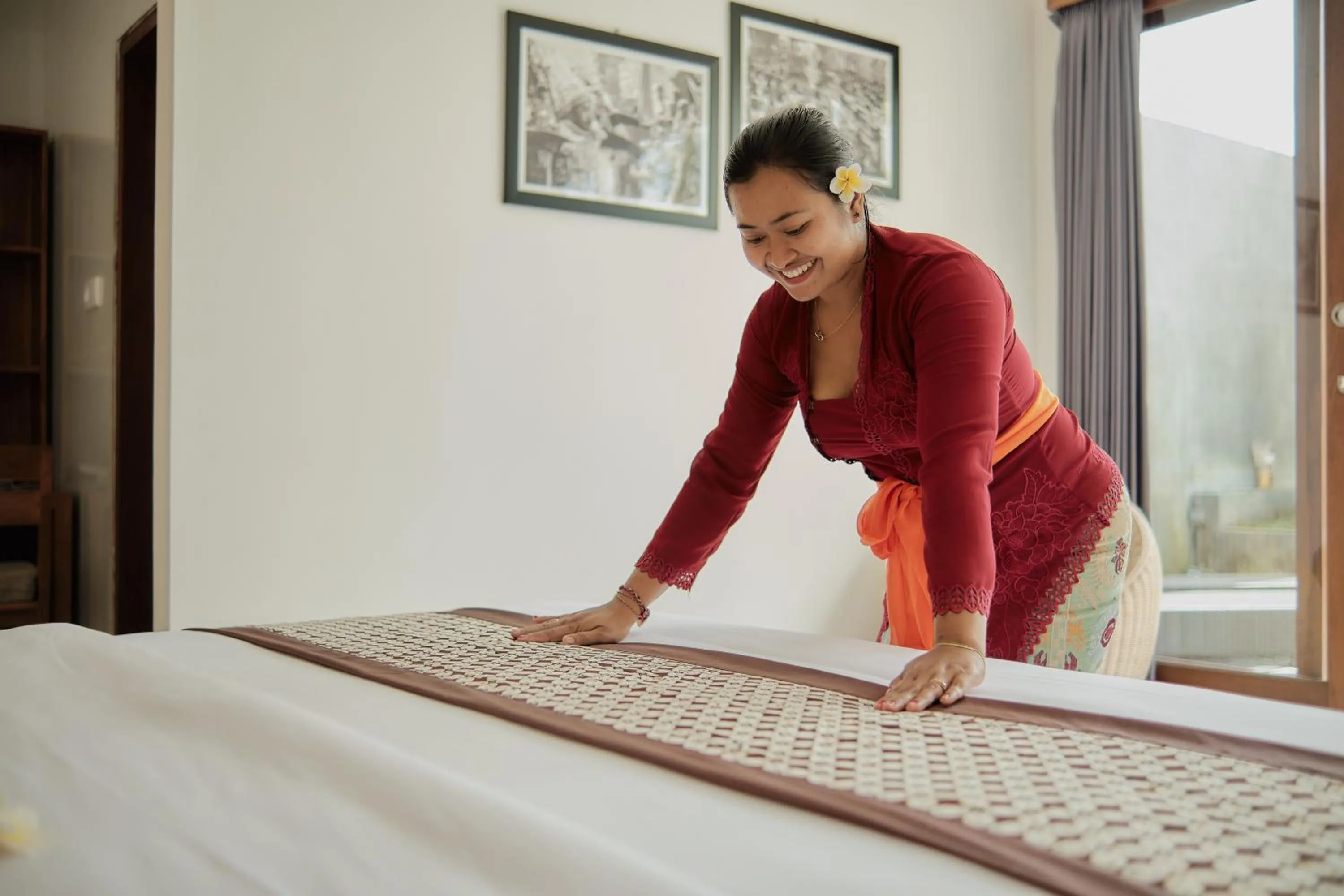 Bed in Villa Wananta