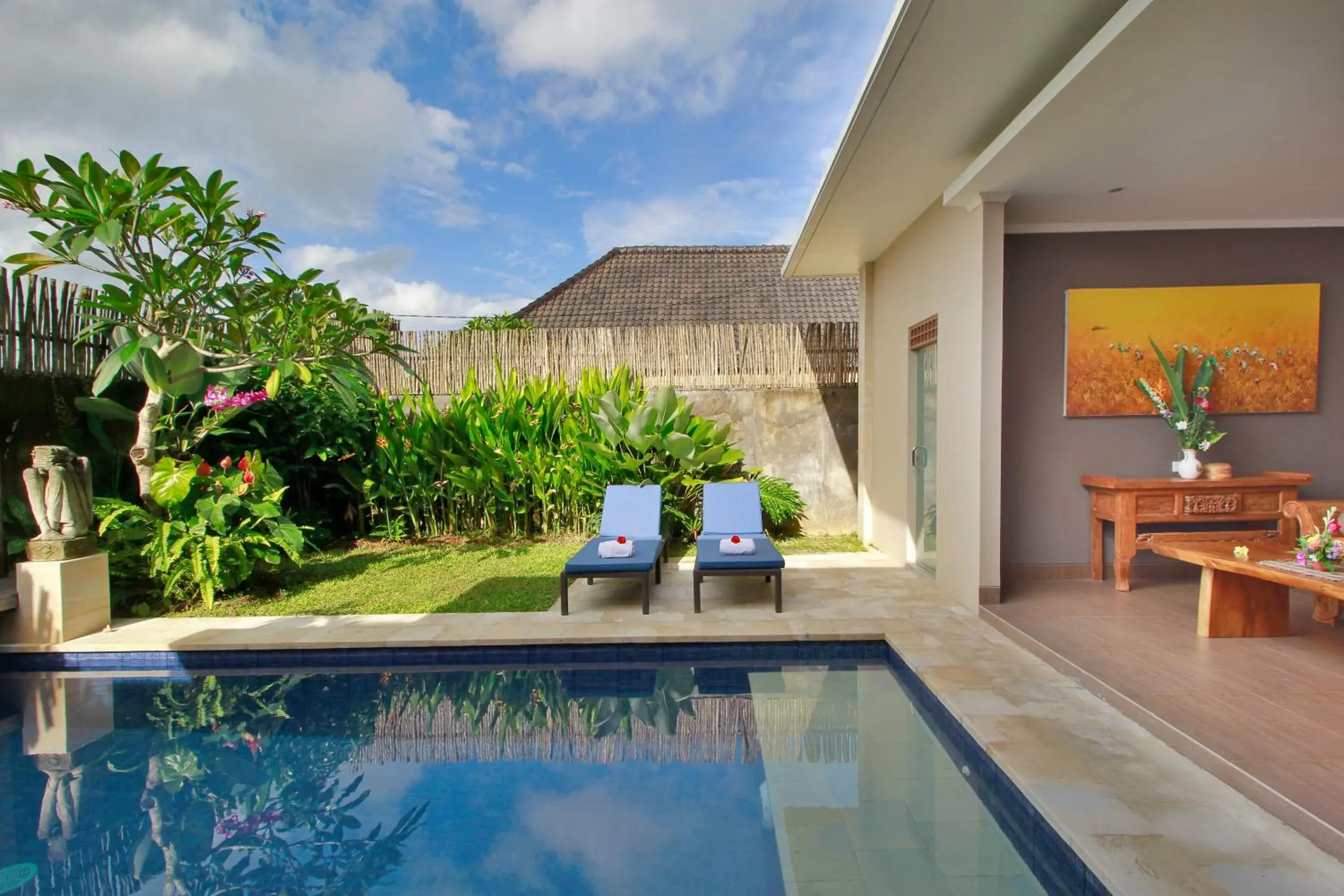 Pool view in Villa Wananta Pool view in Villa Wananta
