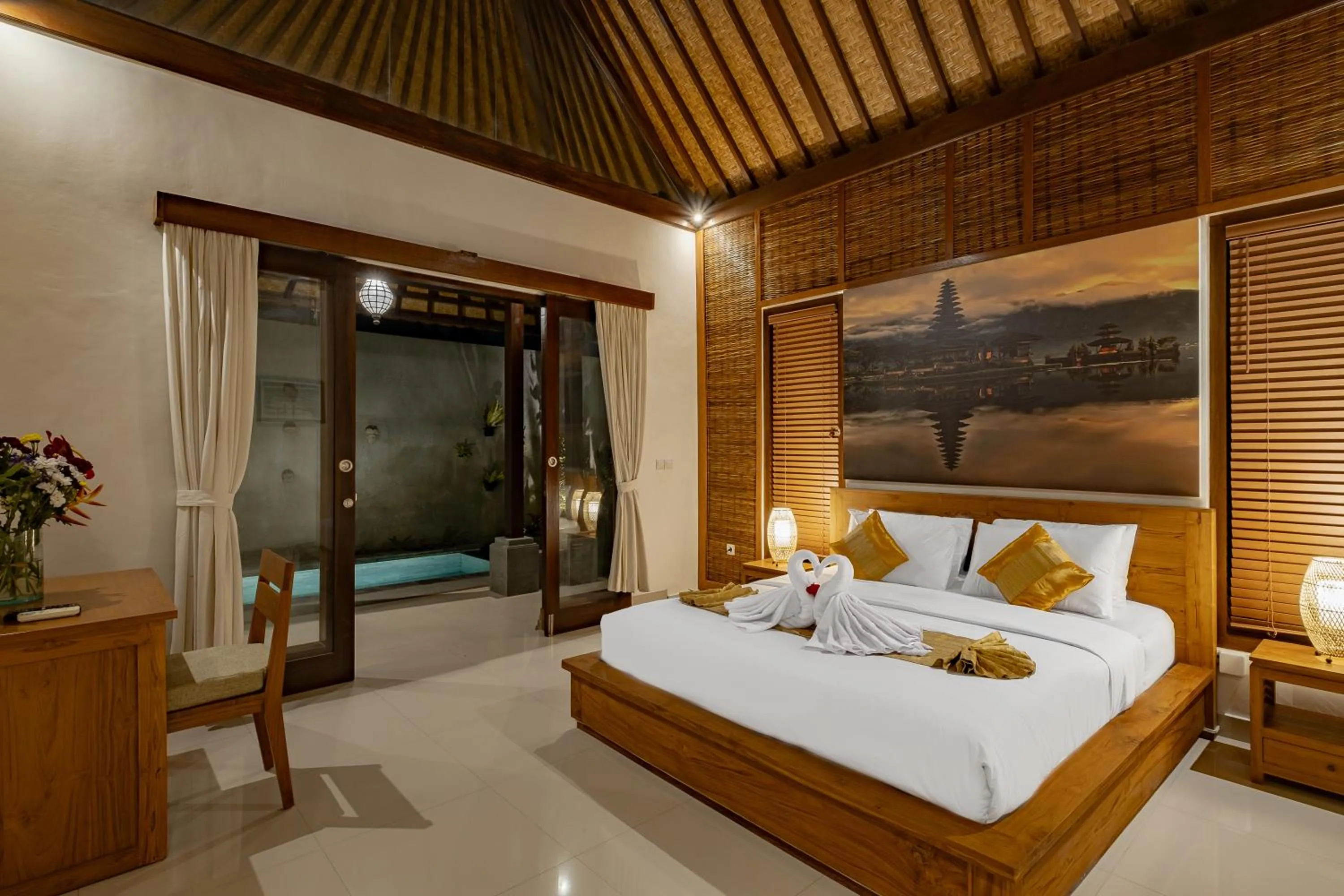Bed in Villa Wananta