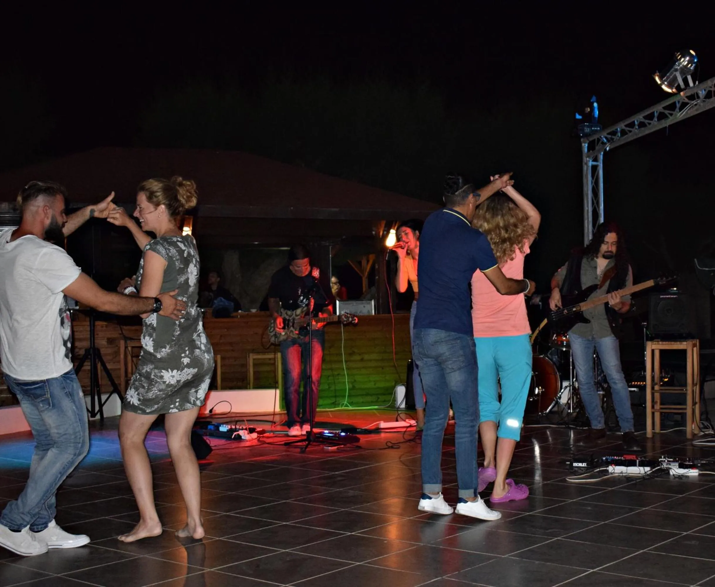 People in Sun Beach Lindos