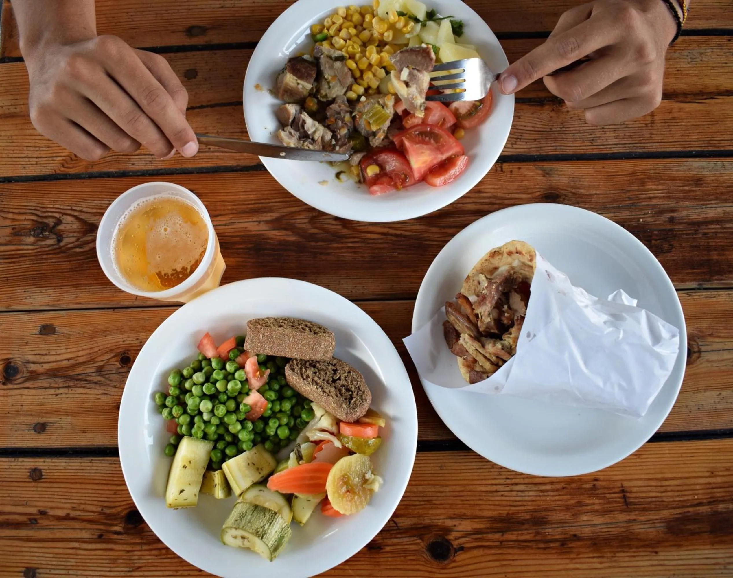 Food and drinks in Sun Beach Lindos