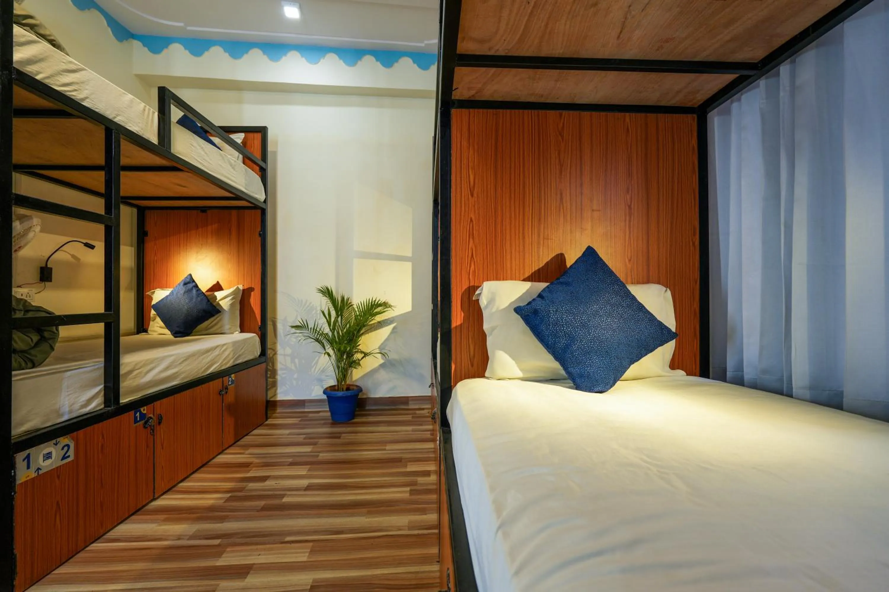 Bed in Shalom Backpackers Udaipur