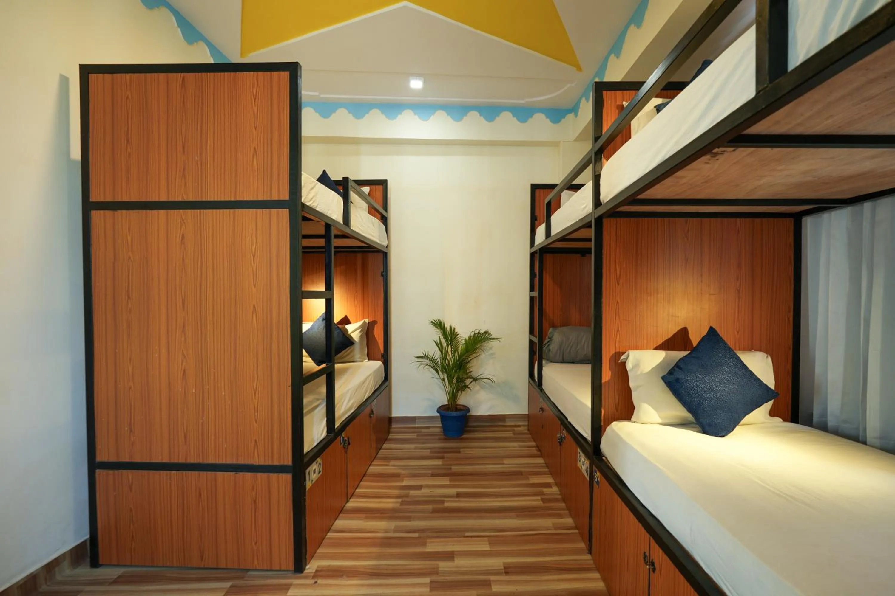 Bed in Shalom Backpackers Udaipur