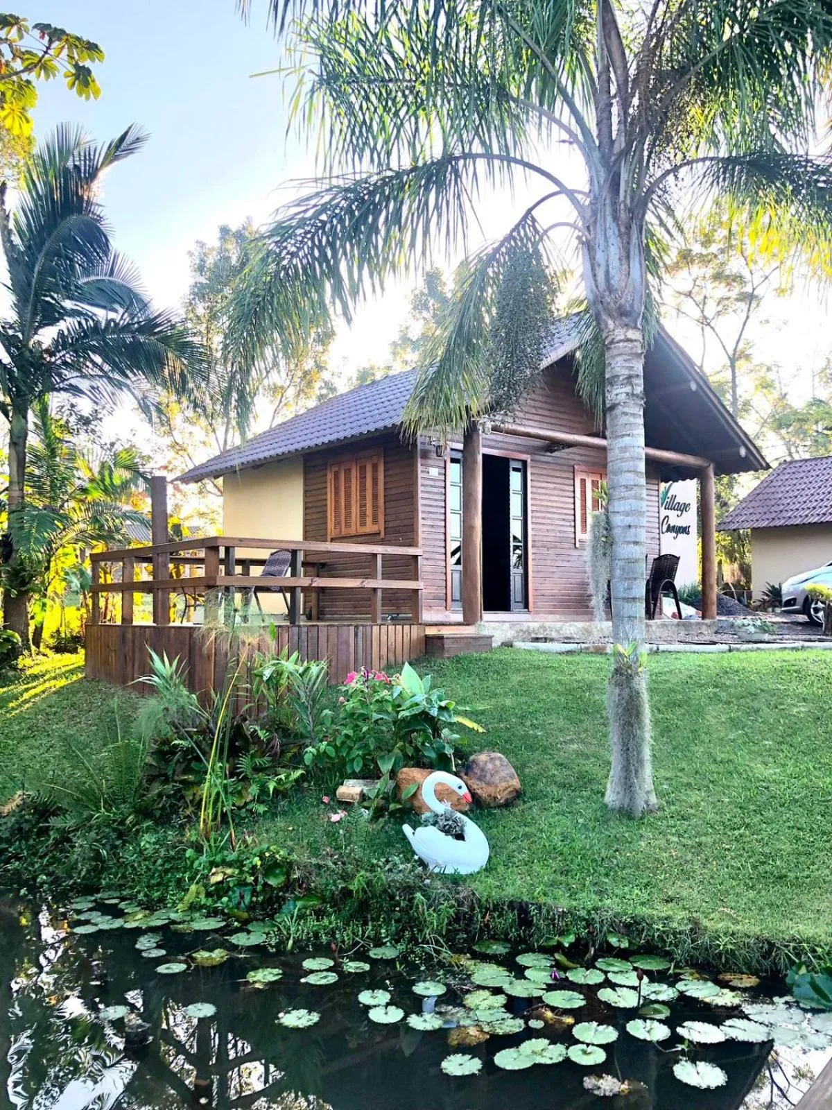Garden view in Pousada Village dos Canyons