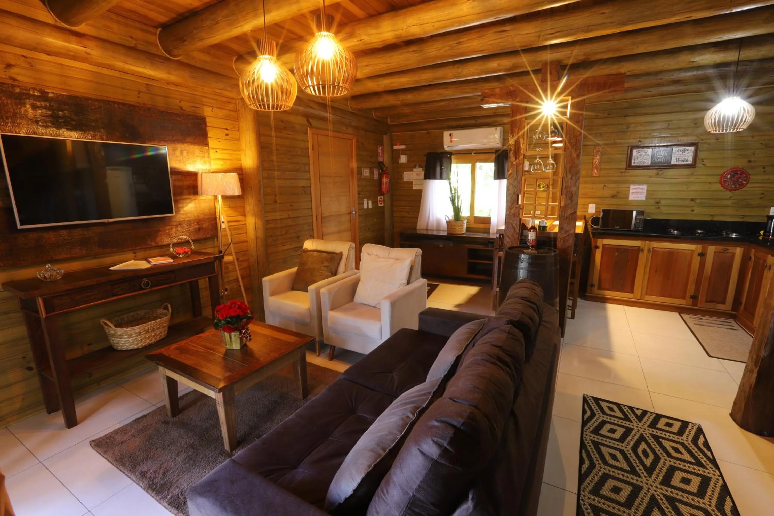 Living room in Pousada Village dos Canyons