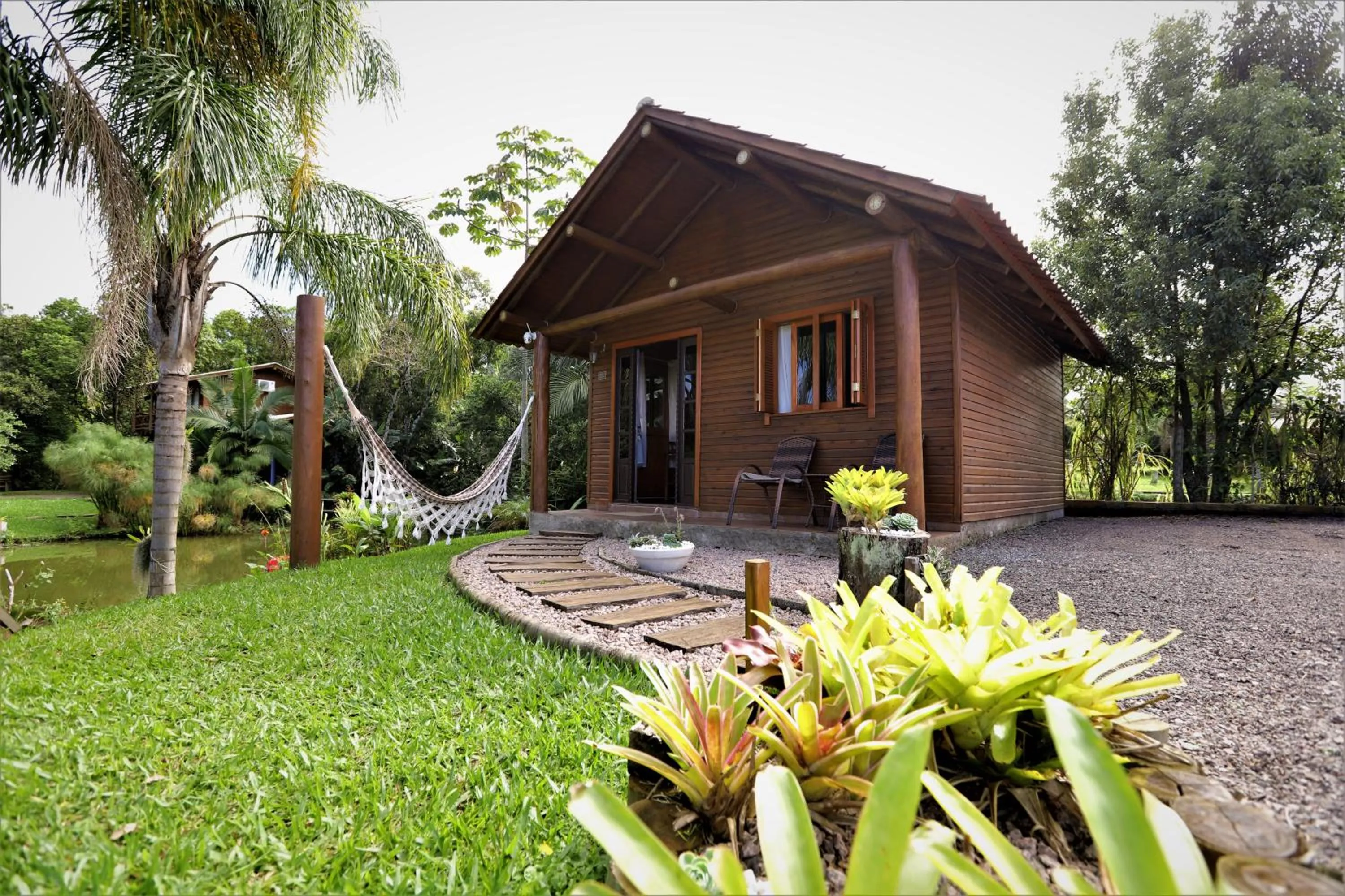 Garden view in Pousada Village dos Canyons