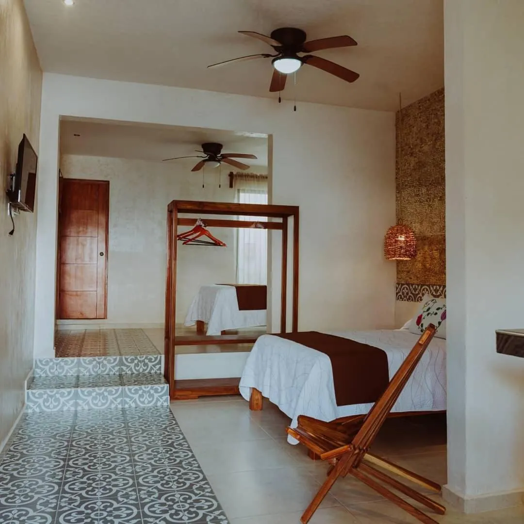 Photo of the whole room, Bed in Hotel Boutique Bugambilias