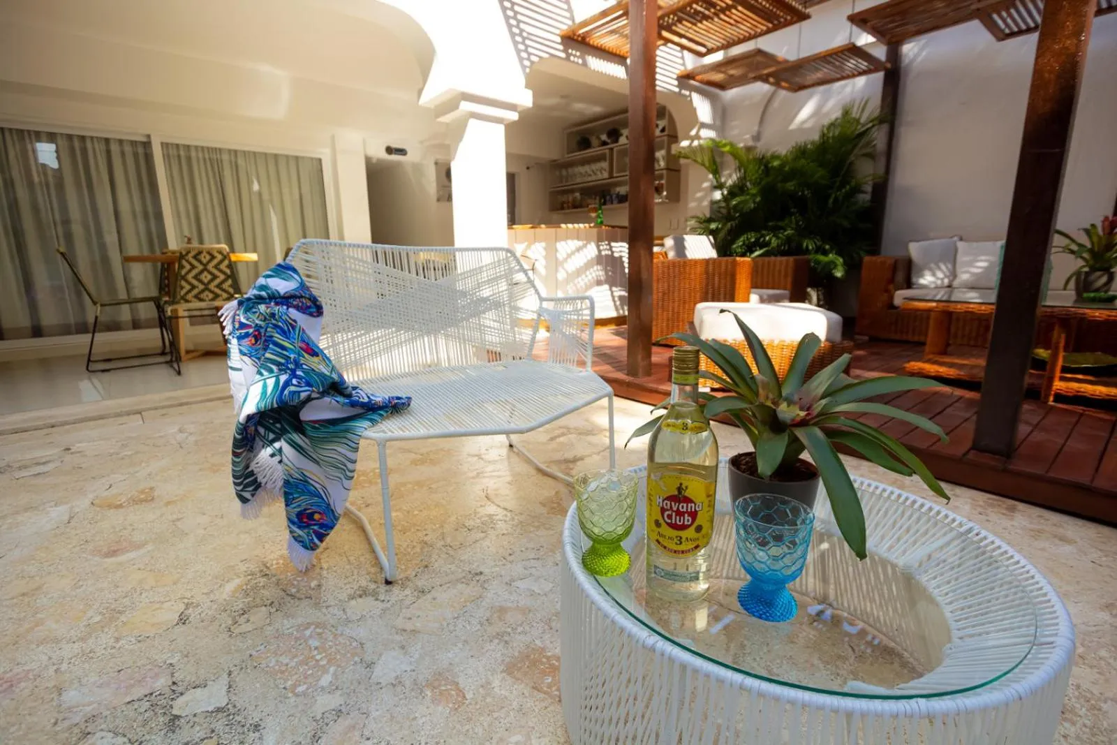 Seating area in Hotel Mandalas House by DOT Boutique