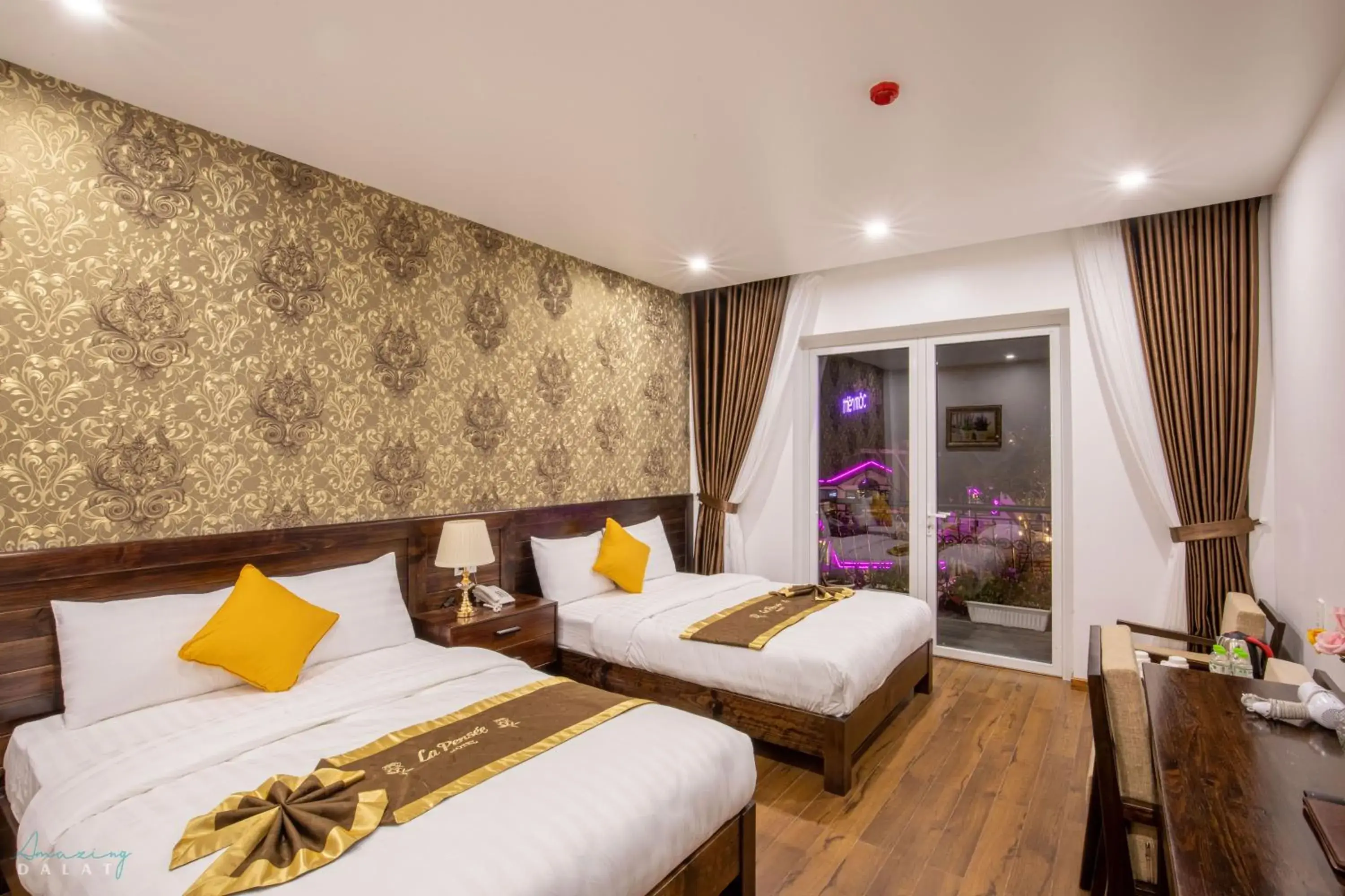 Bed in La Pense'e Hotel - Dalat Bed in La Pense'e Hotel - Dalat