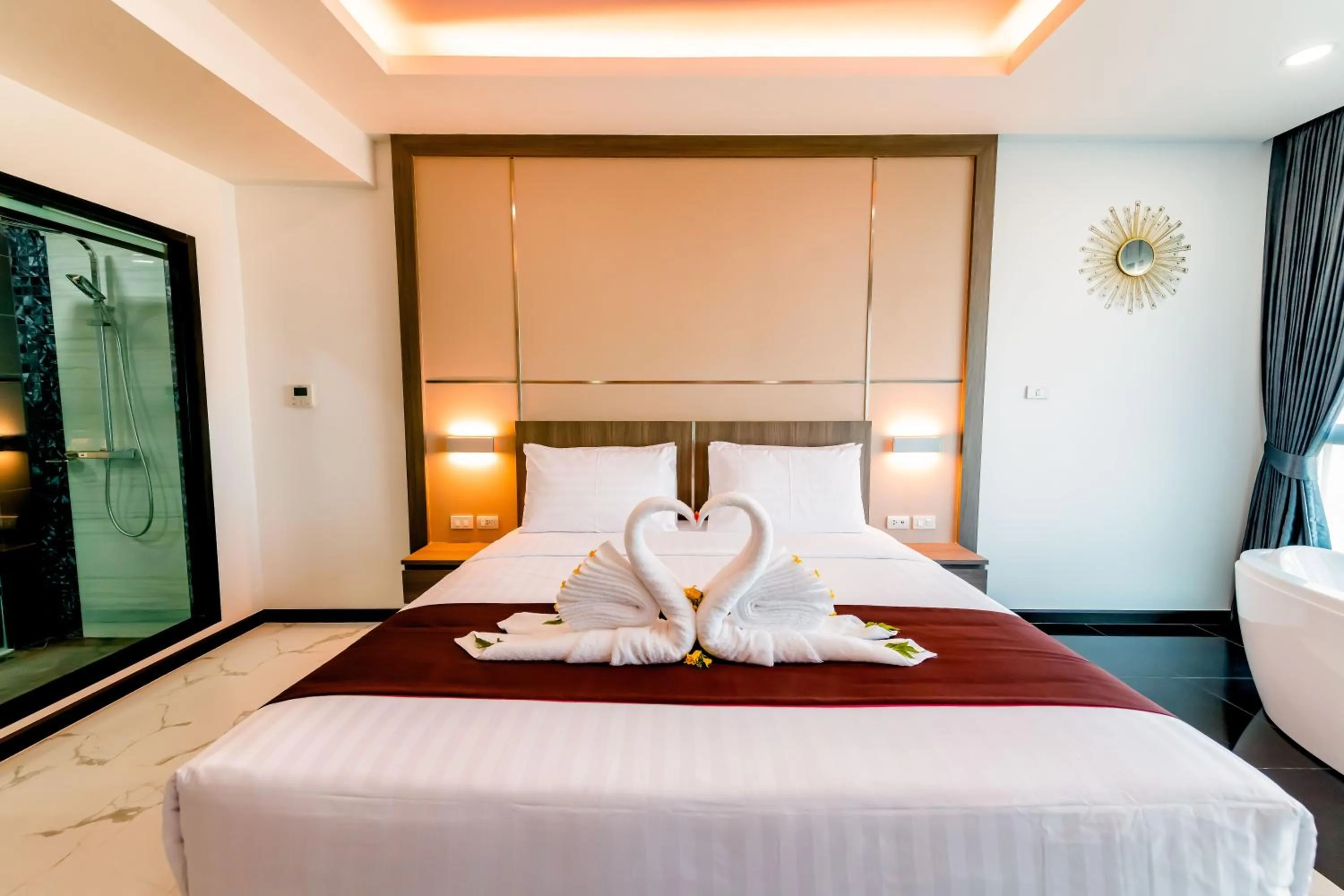 Bed in The Proud Hotel Pattaya - SHA Certified