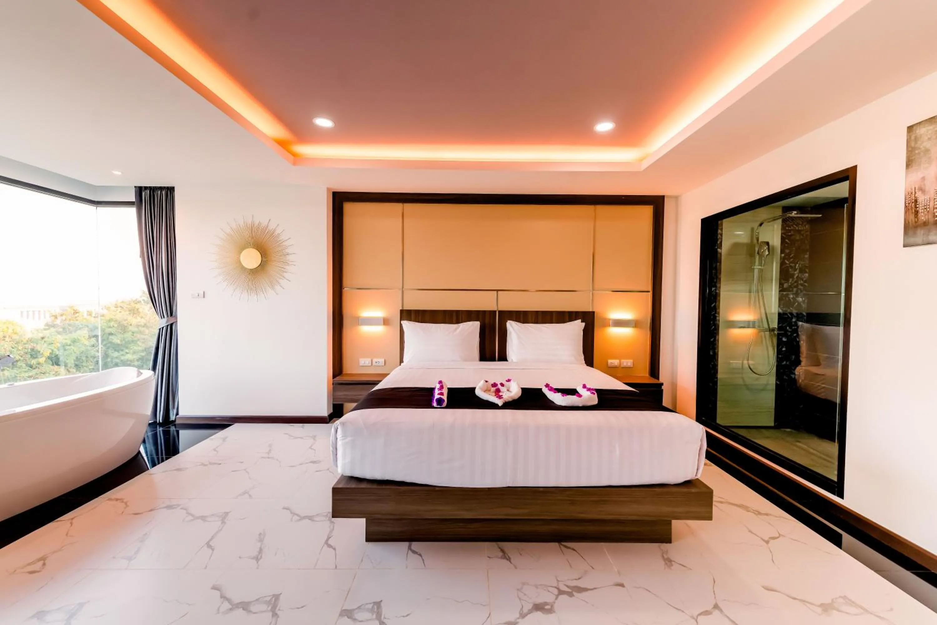 Bed in The Proud Hotel Pattaya - SHA Certified