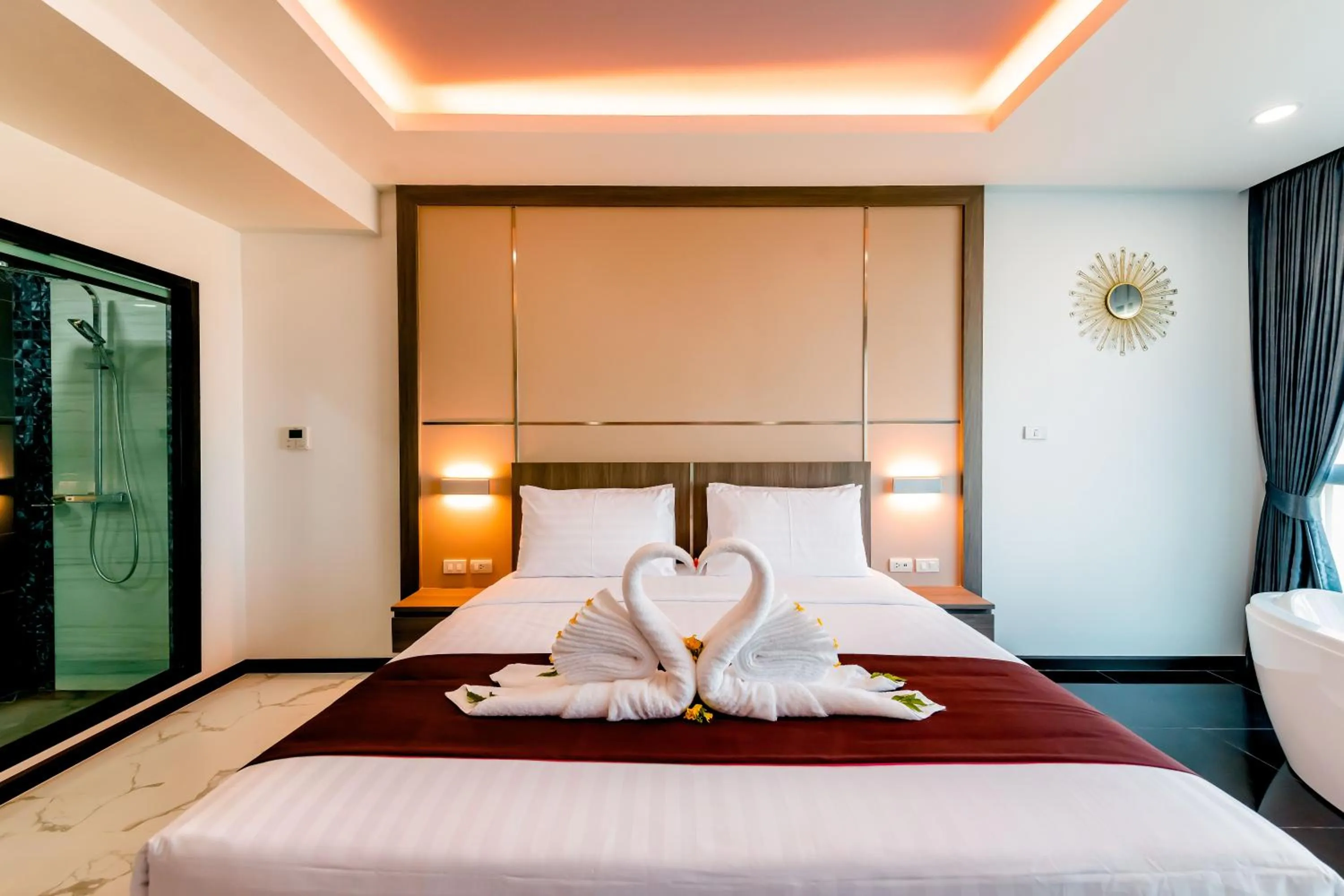 Bed in The Proud Hotel Pattaya - SHA Certified