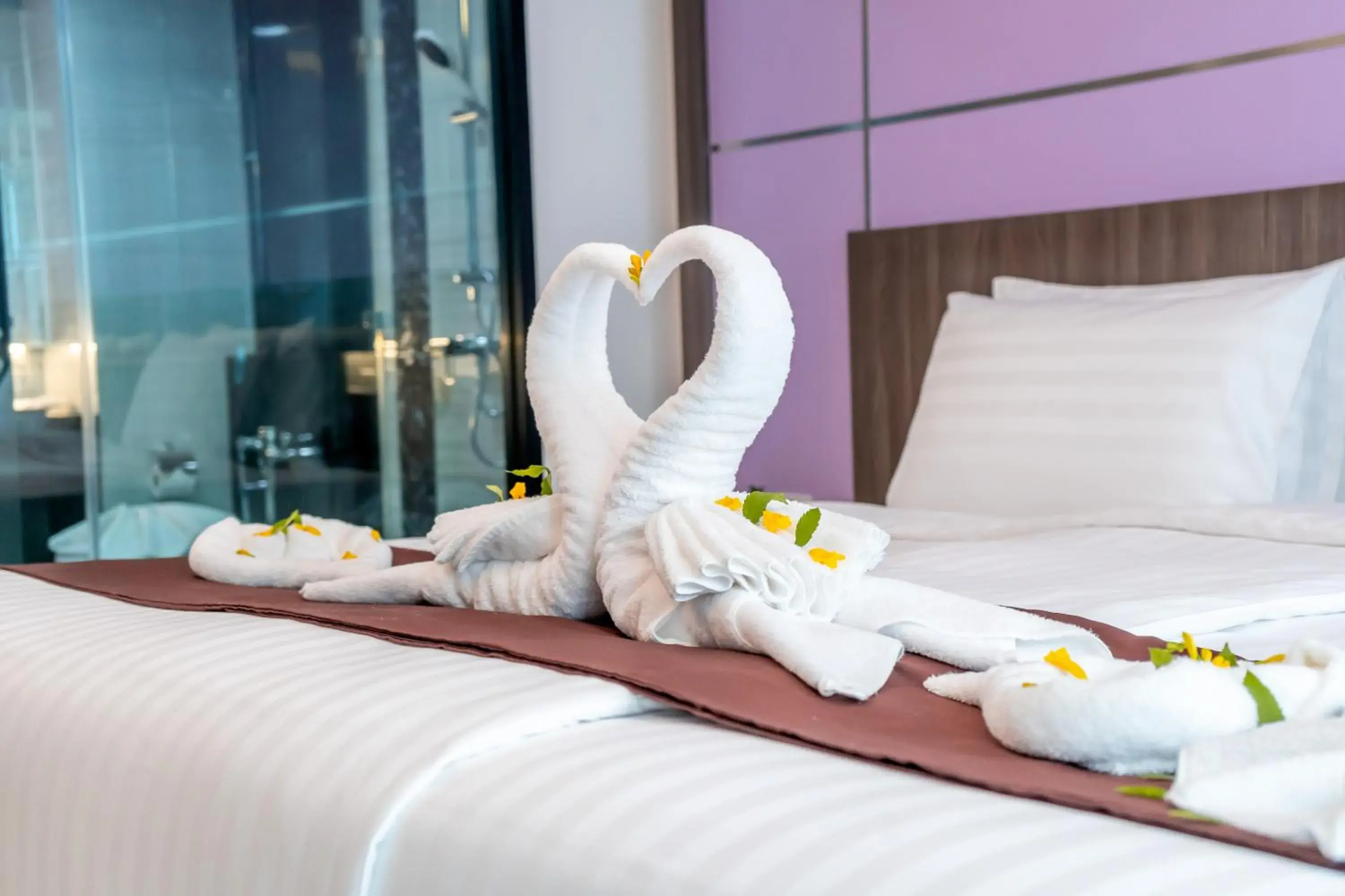 Bed in The Proud Hotel Pattaya - SHA Certified Bed in The Proud Hotel Pattaya - SHA Certified
