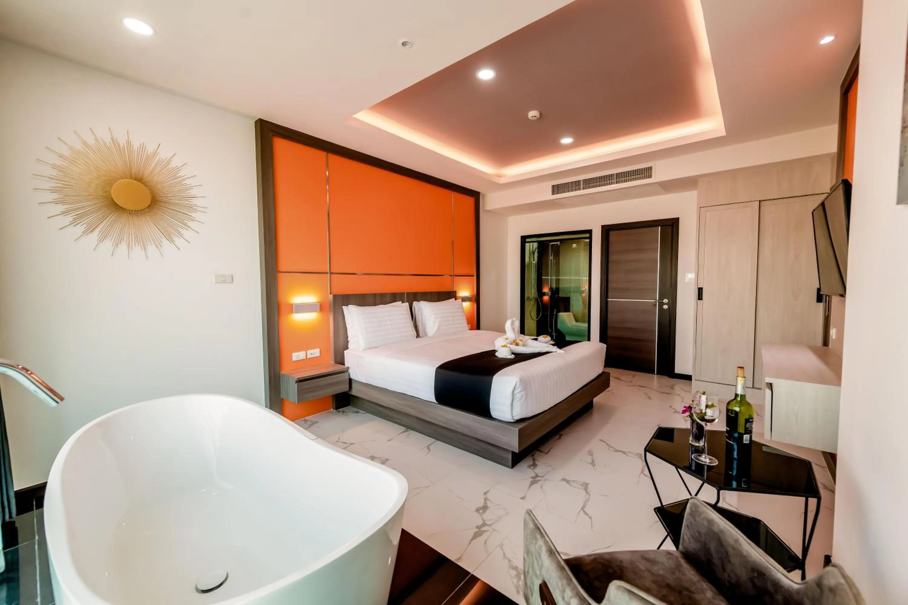 Bed in The Proud Hotel Pattaya - SHA Certified