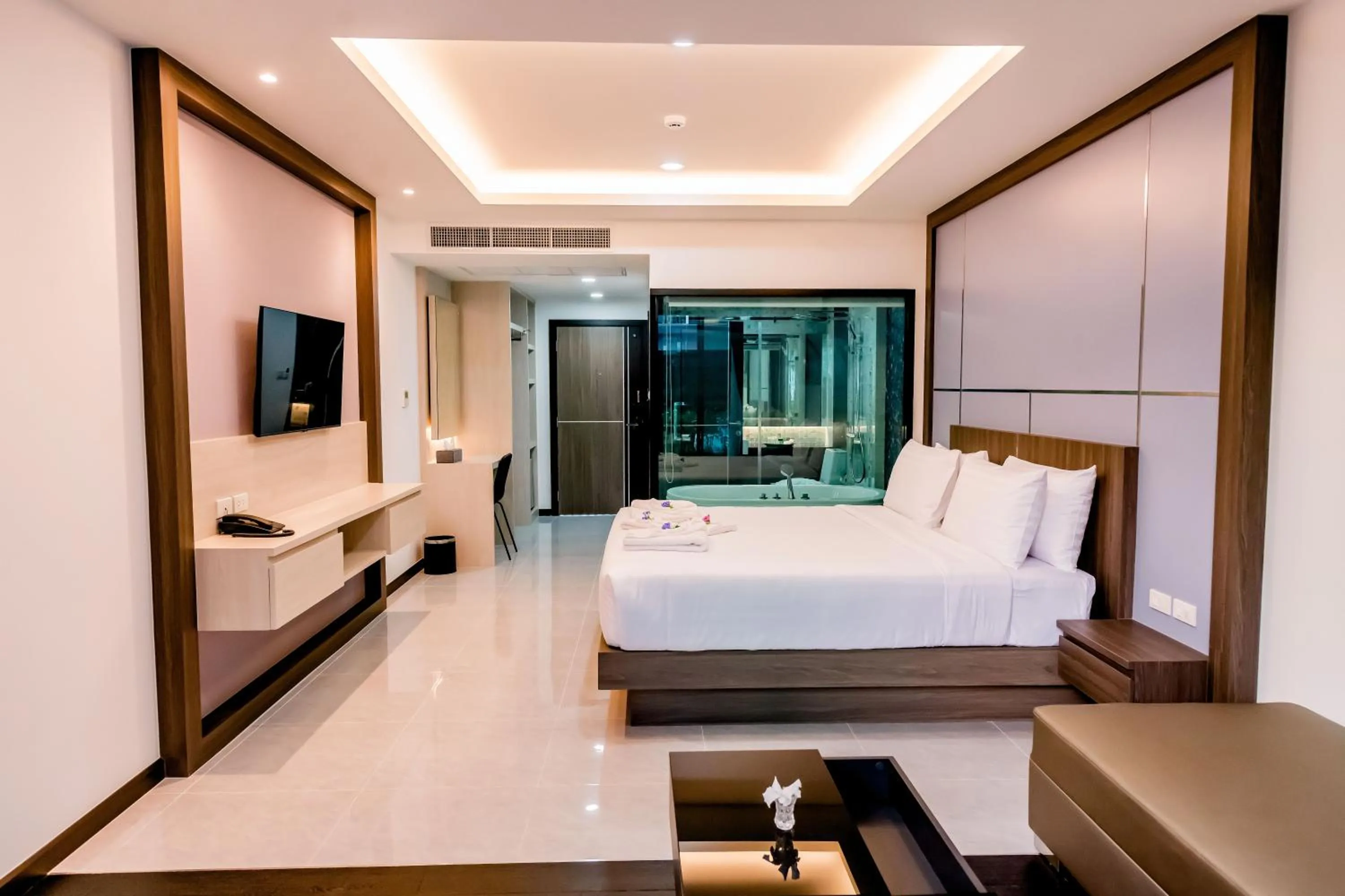 Bed in The Proud Hotel Pattaya - SHA Certified