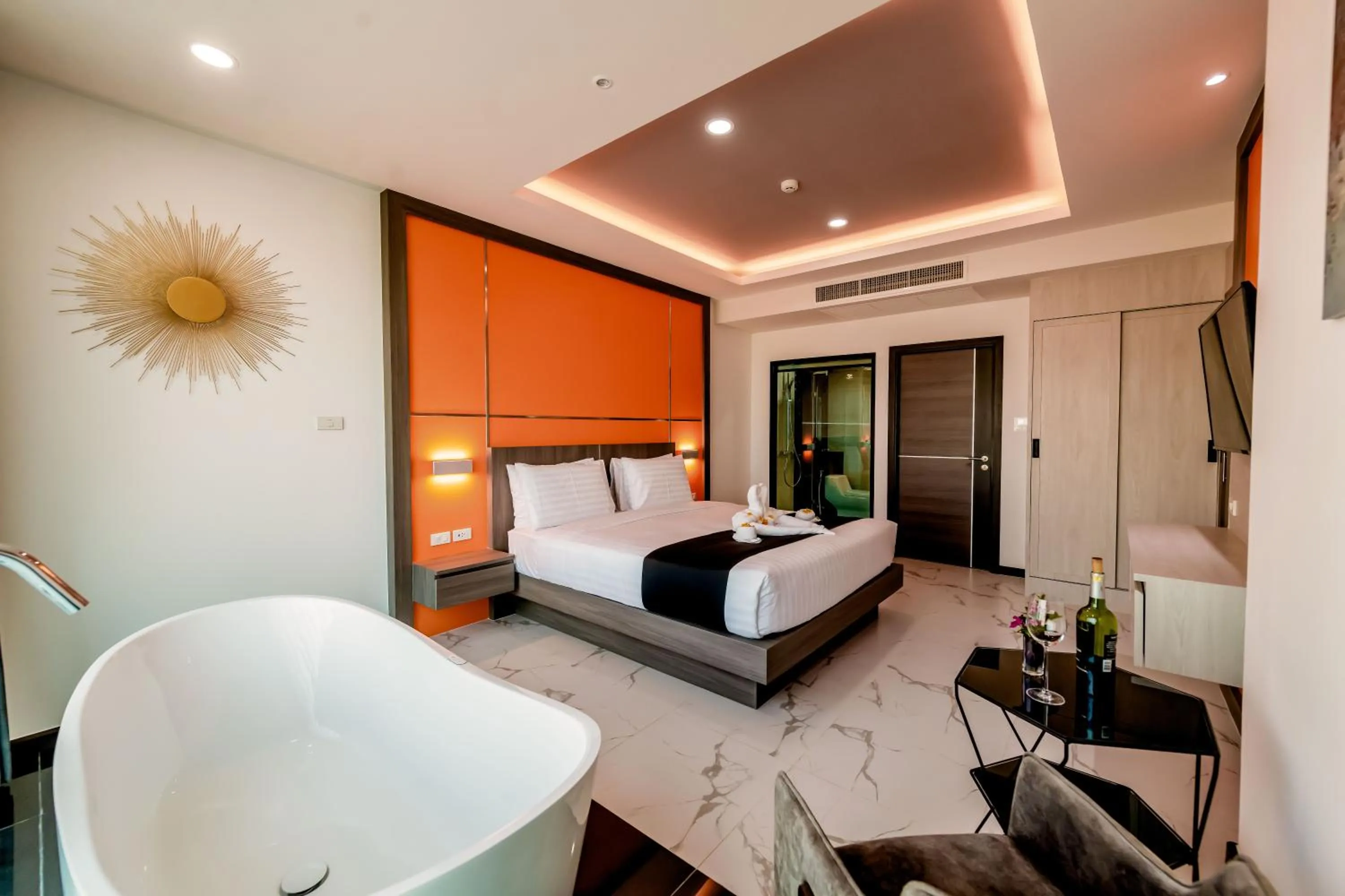 Bed in The Proud Hotel Pattaya - SHA Certified