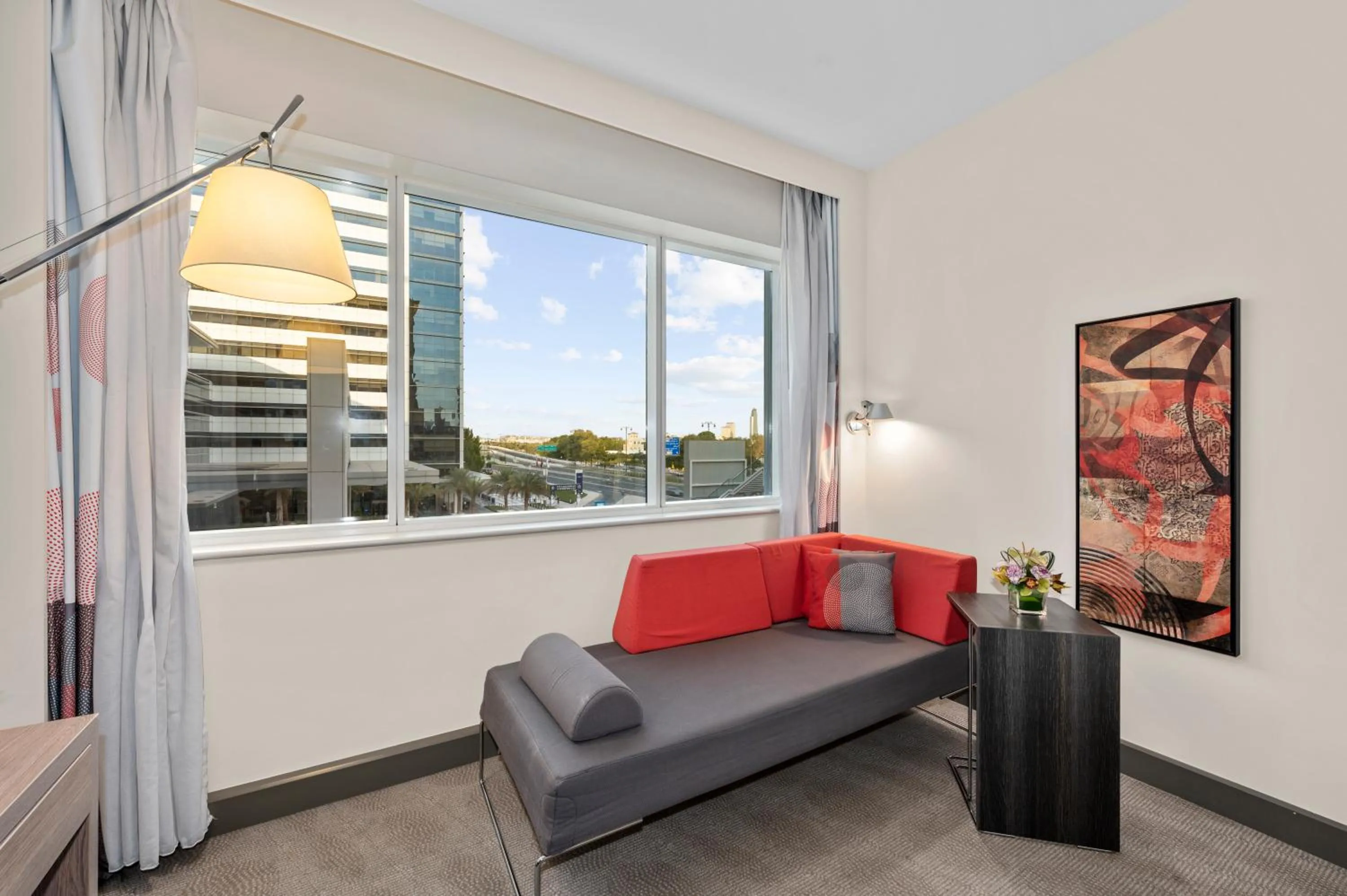 Seating area in Novotel Dubai World Trade Centre