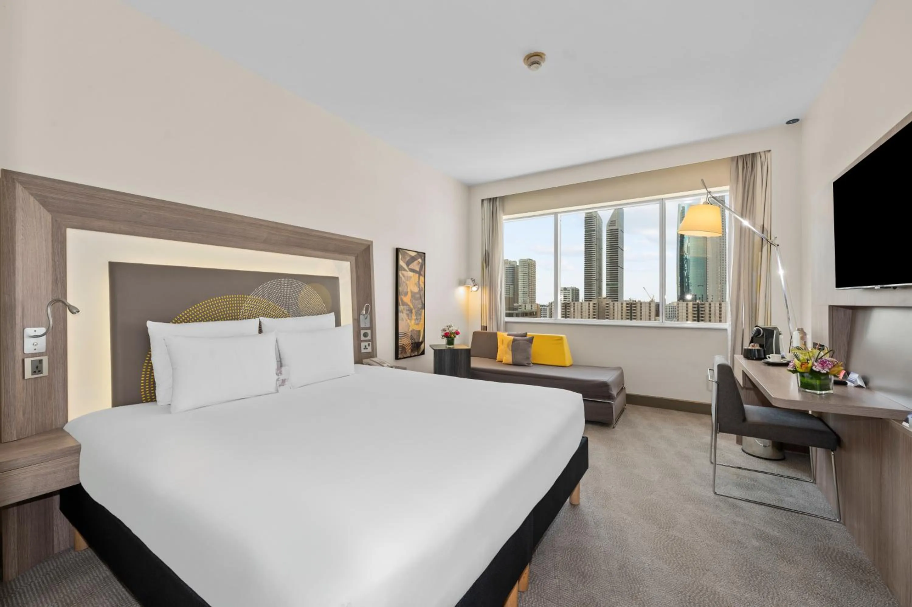Bedroom, Bed in Novotel Dubai World Trade Centre