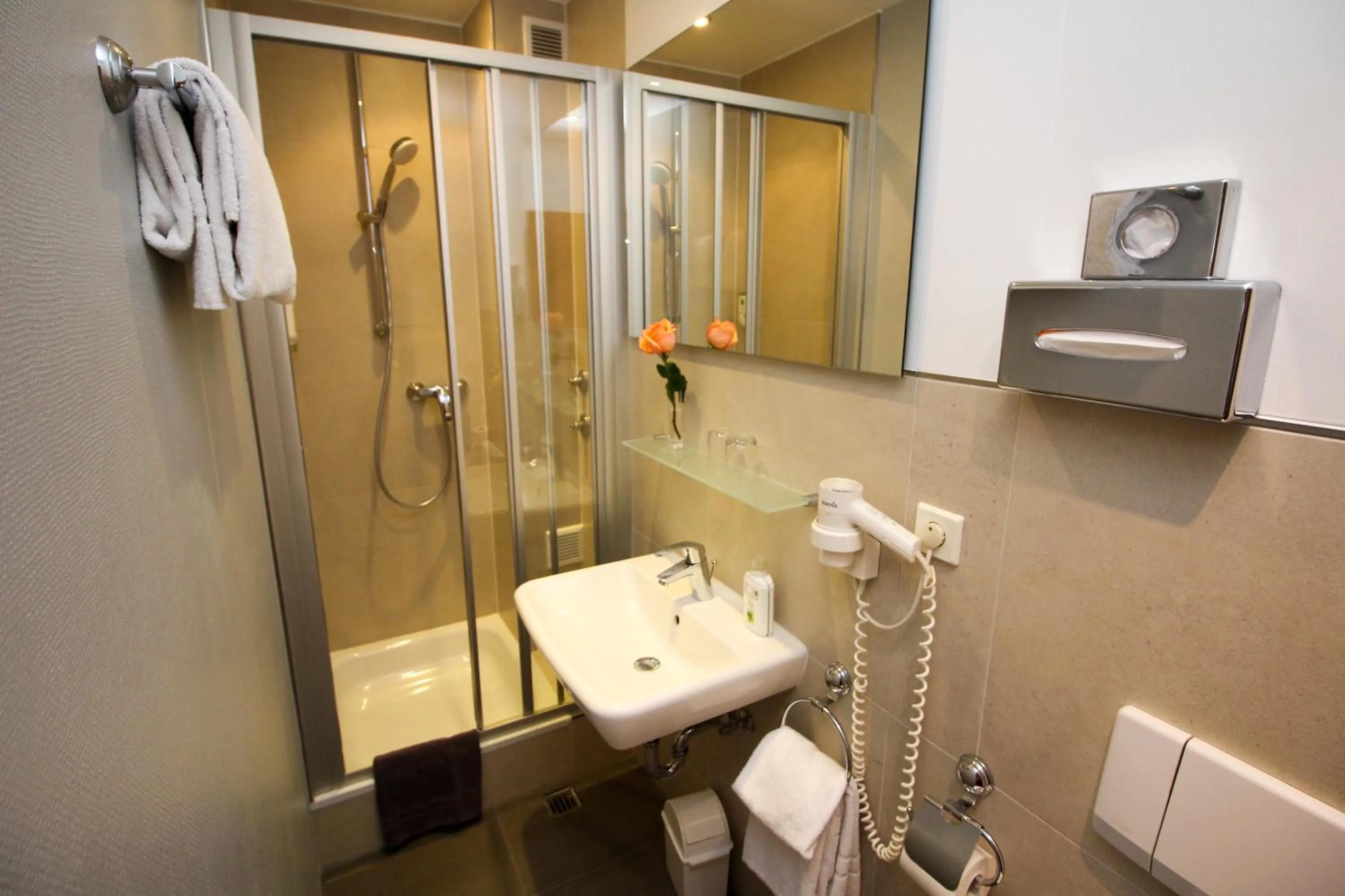 Shower in Hotel Heigl