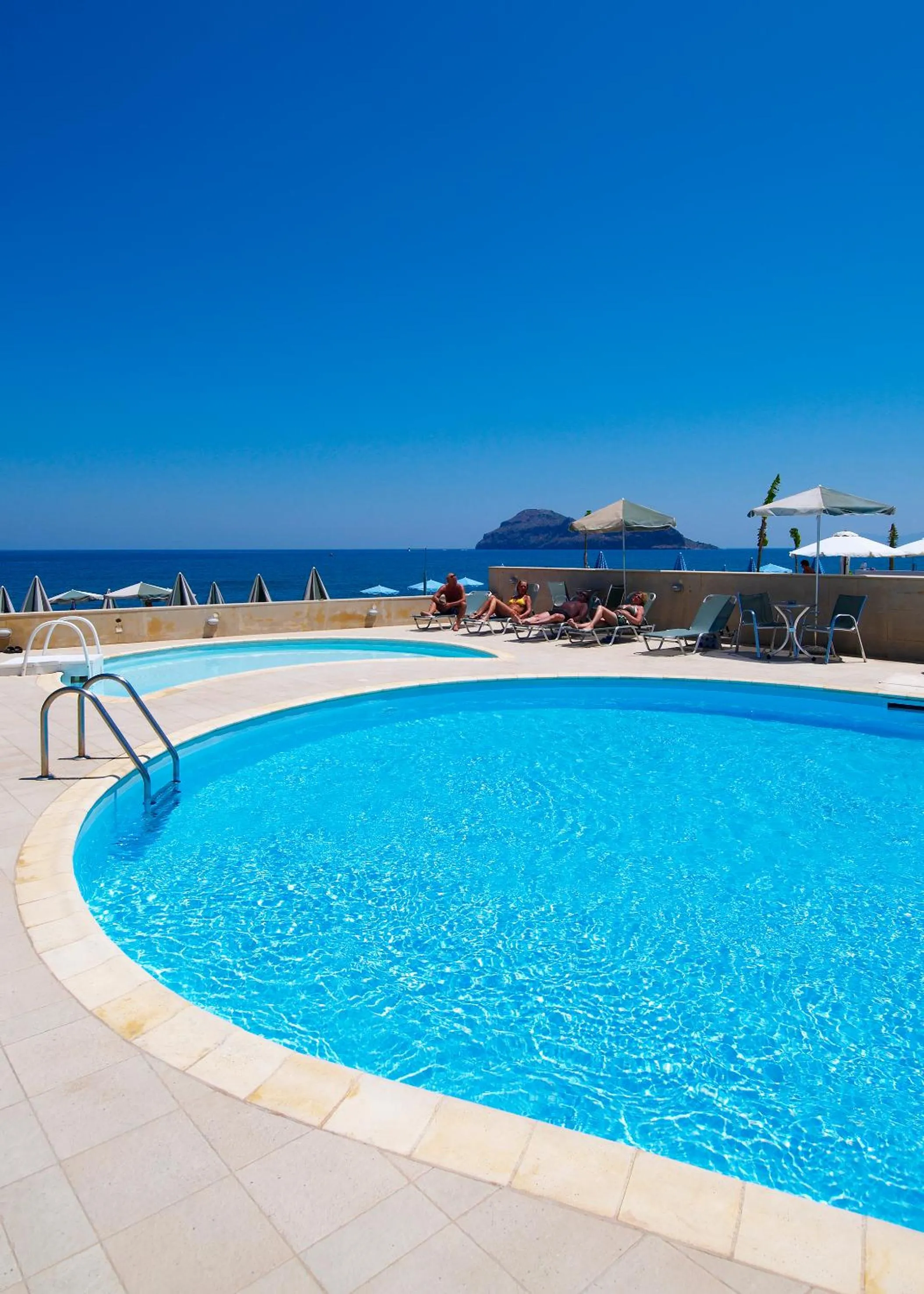 Swimming pool in Lissos Beach