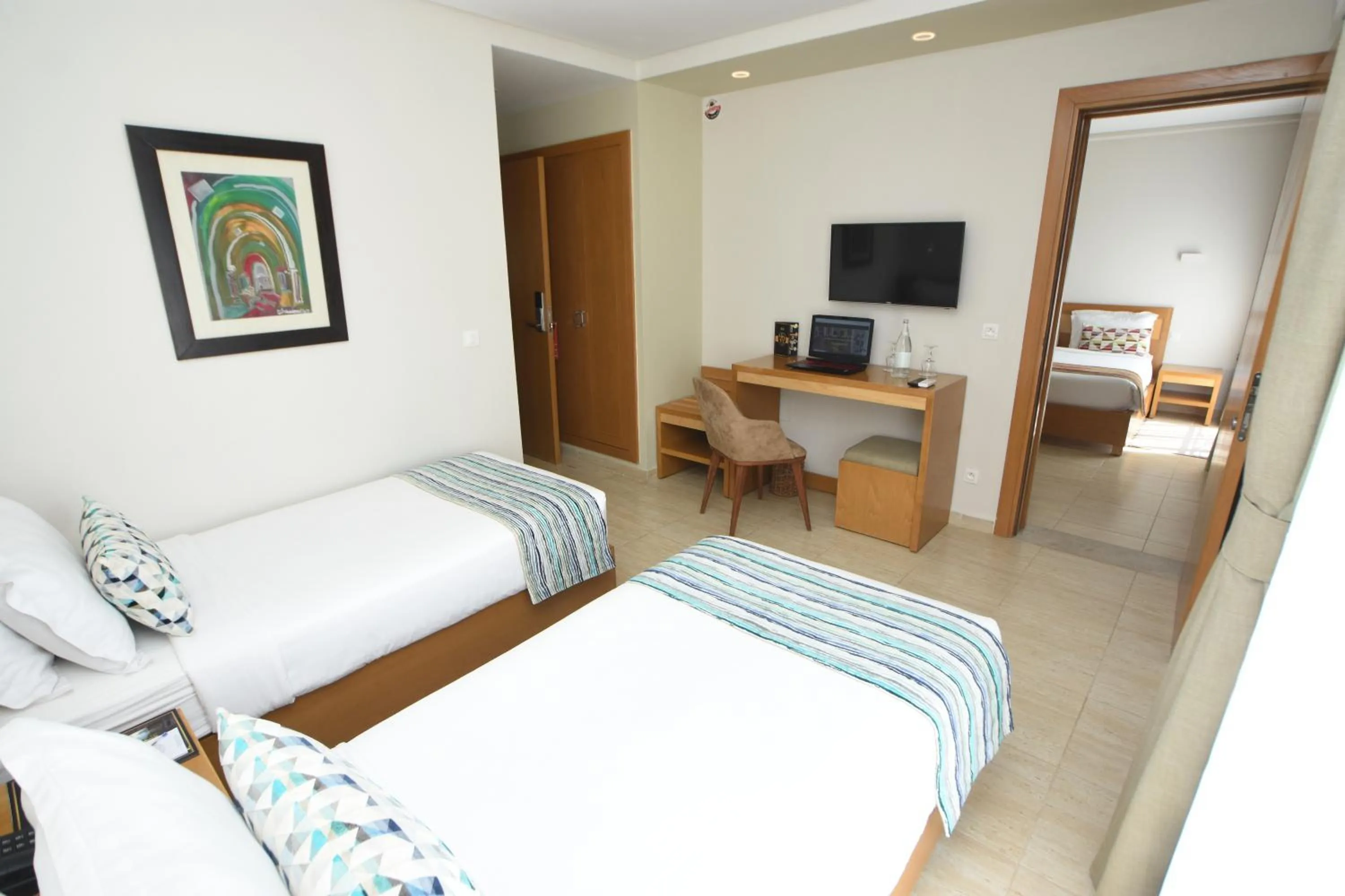 Photo of the whole room, Bed in Downtown Tunis Hotel